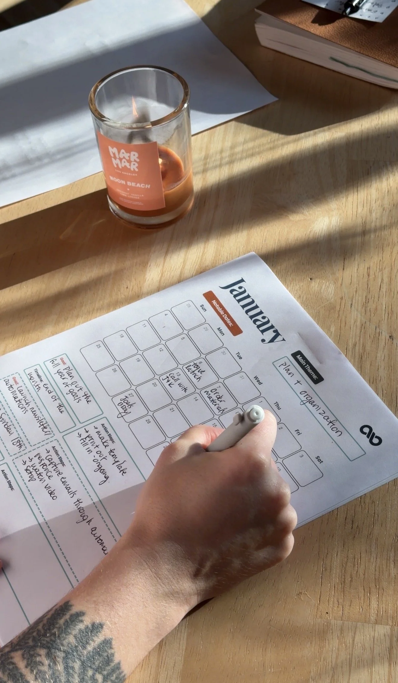 2026 Yearly Artist Planner