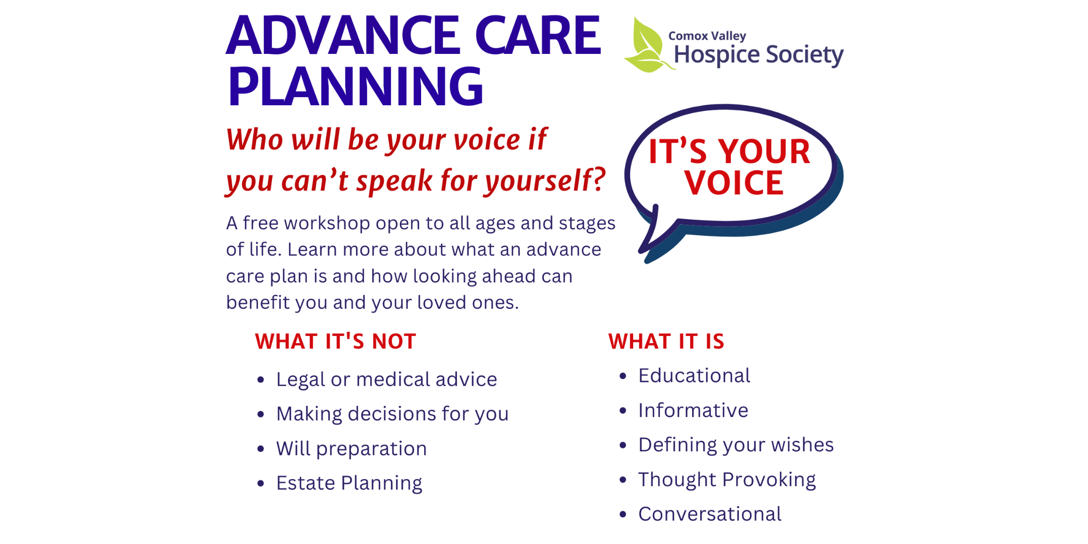 Advance Care Planning Info Session