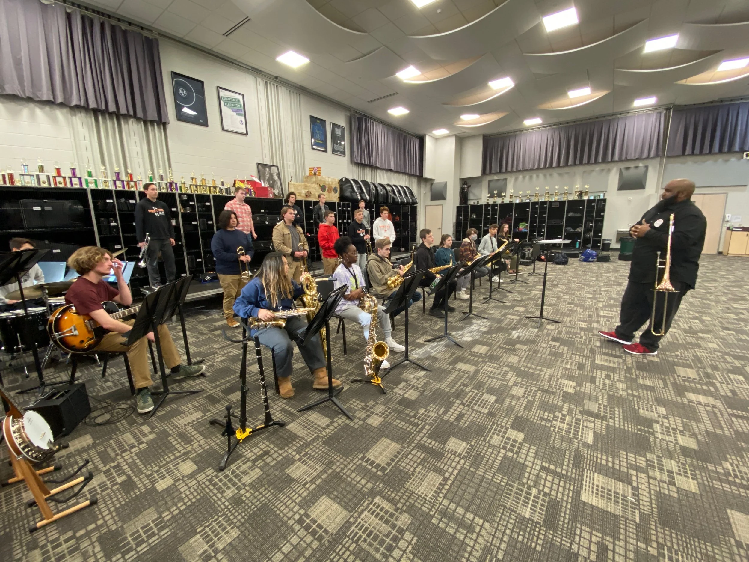 Jazz Orchestra Clinic with Byron Center High School in Grand Rapids Michigan Circa 2021