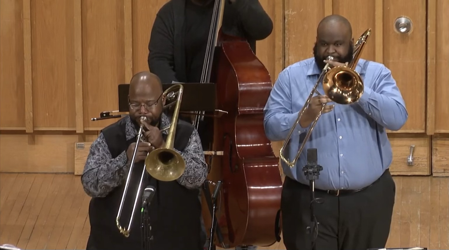 Preforming with Trombone Virtuoso Roland Barber during his Masterclass Circa 2021