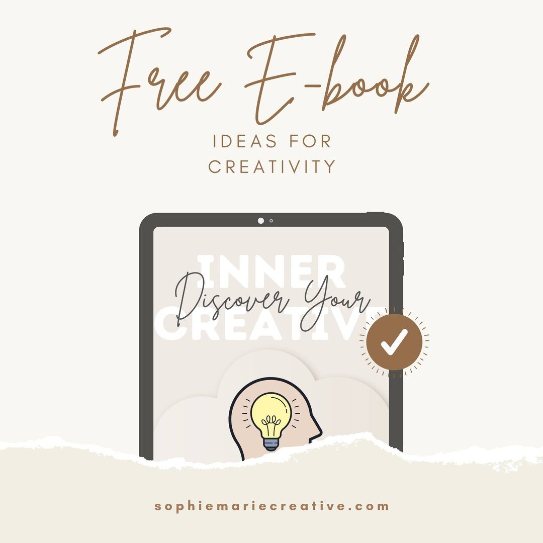 Download my free E-Book! 

In it, you'll find tips and worksheets to become more creative in your daily life!
We all have creativity inside us. Yes, even you! Maybe you haven&rsquo;t accessed it in a while or you&rsquo;ve been ignoring it for so long