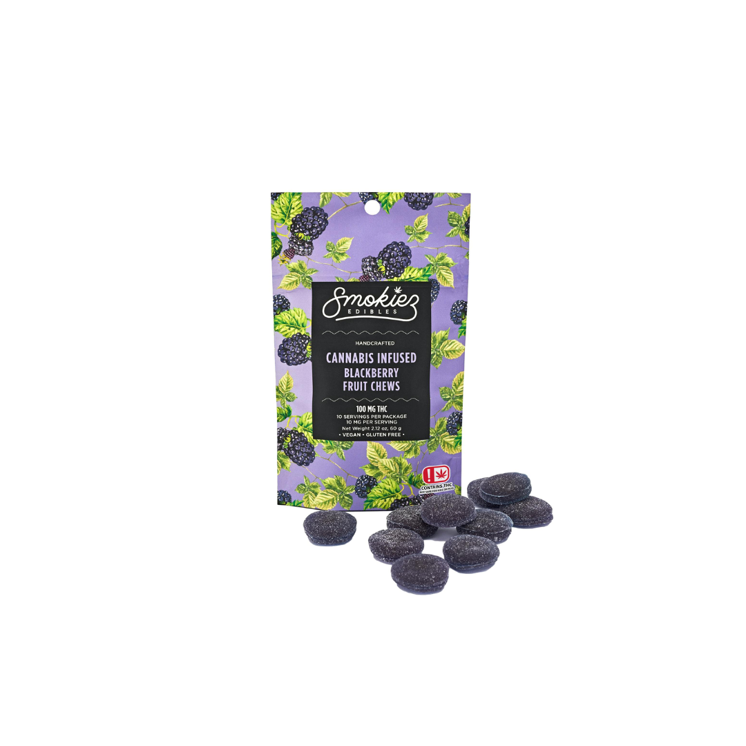Smokiez | Blackberry | 200mg THC | Indica | Vegan • Gluten Free • Zero HF Corn Syrup