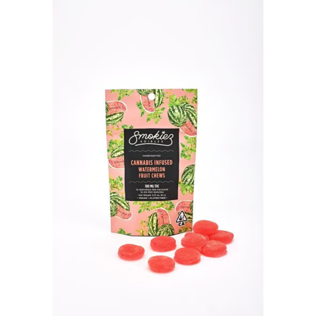 Smokiez | Watermelon | 200mg THC | Hybrid | Vegan • Gluten Free • Zero HF Corn Syrup