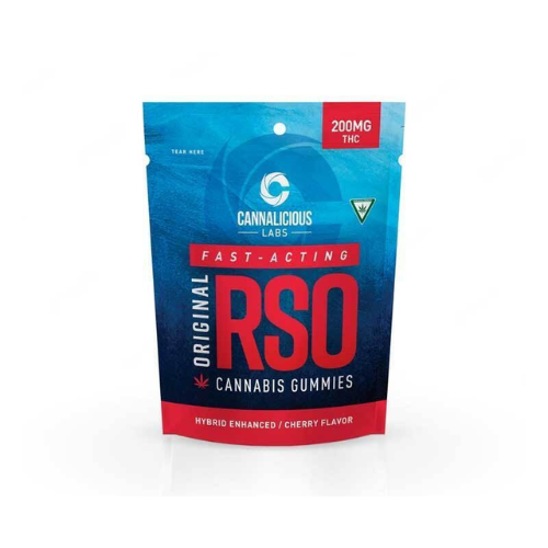 Cannalicious | Cherry | 200mg Fast Acting RSO Gummies [Hybrid]