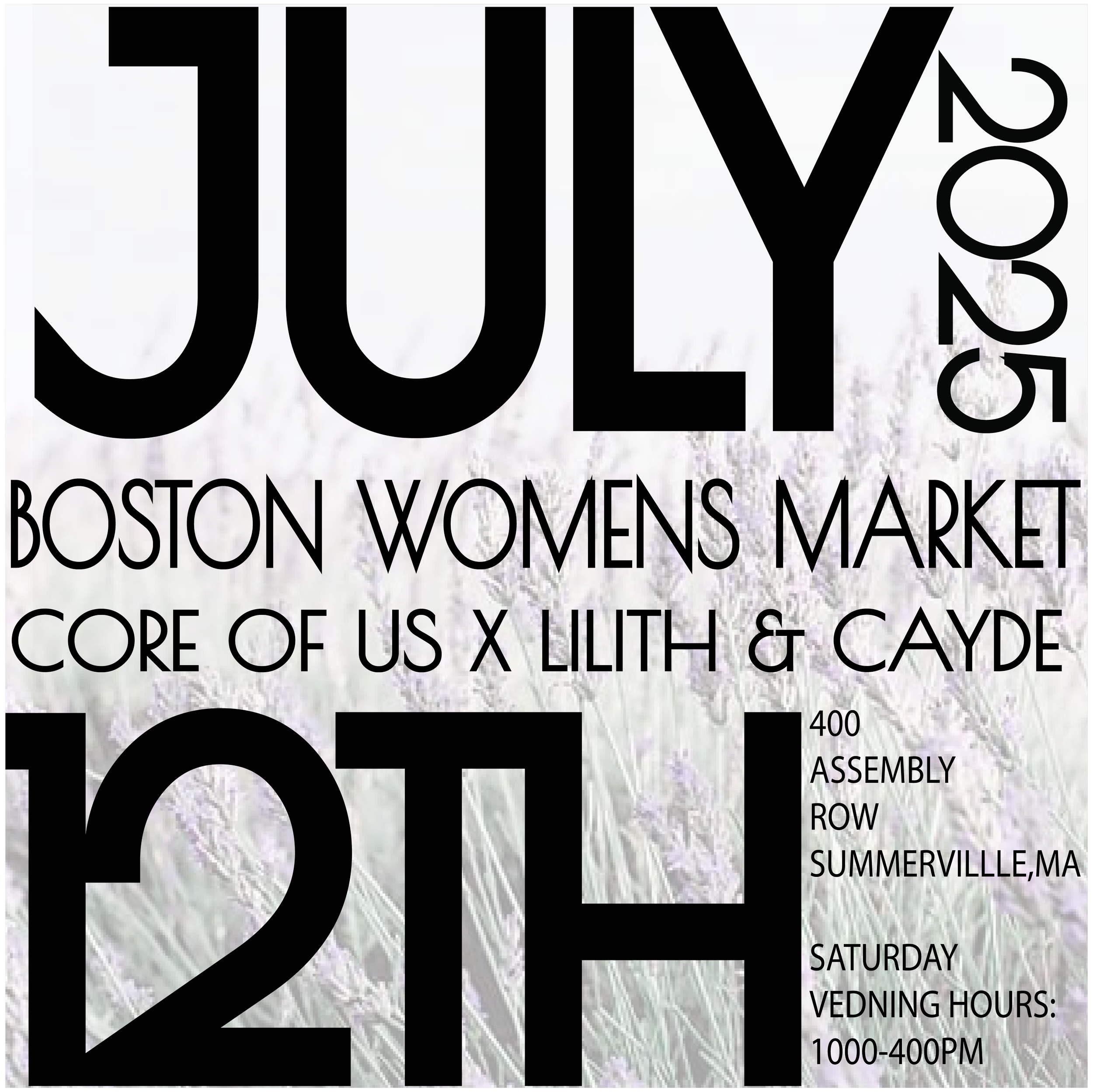 BOSTON WOMEN’S MARKET - ASSEMBLY ROW