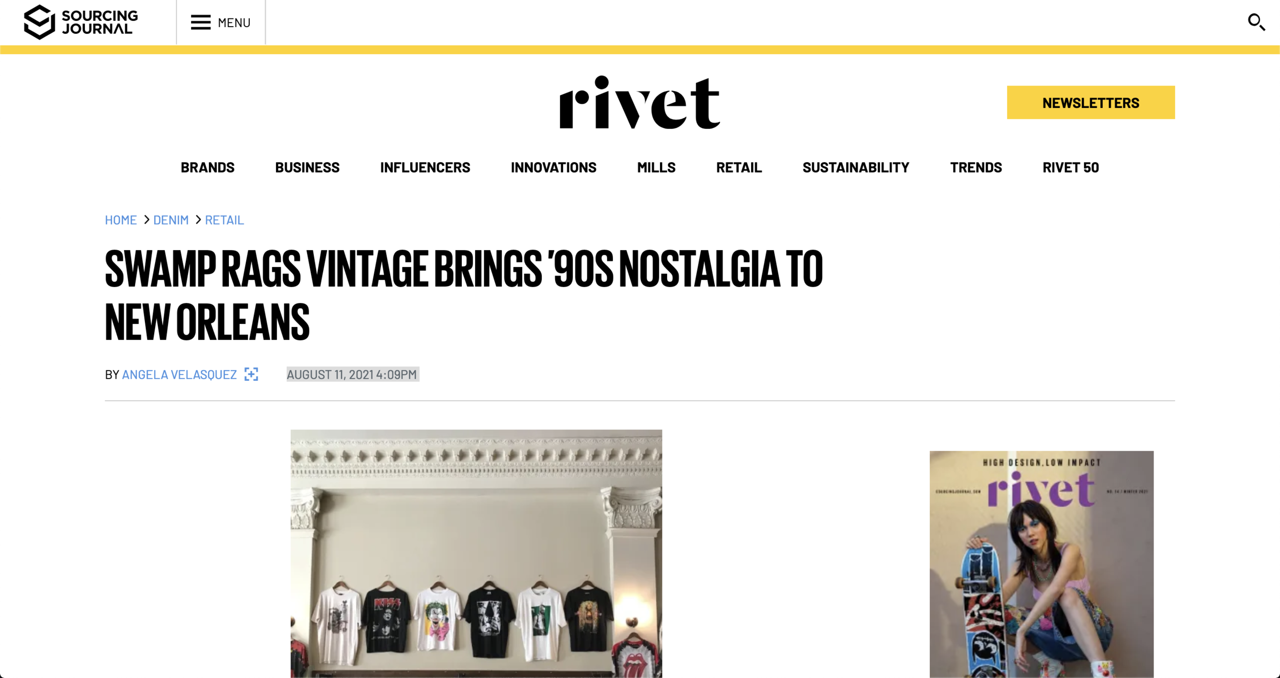 Rivet Magazine / Sourcing Journal - Swamp Rags Vintage Brings ’90s Nostalgia to New Orleans