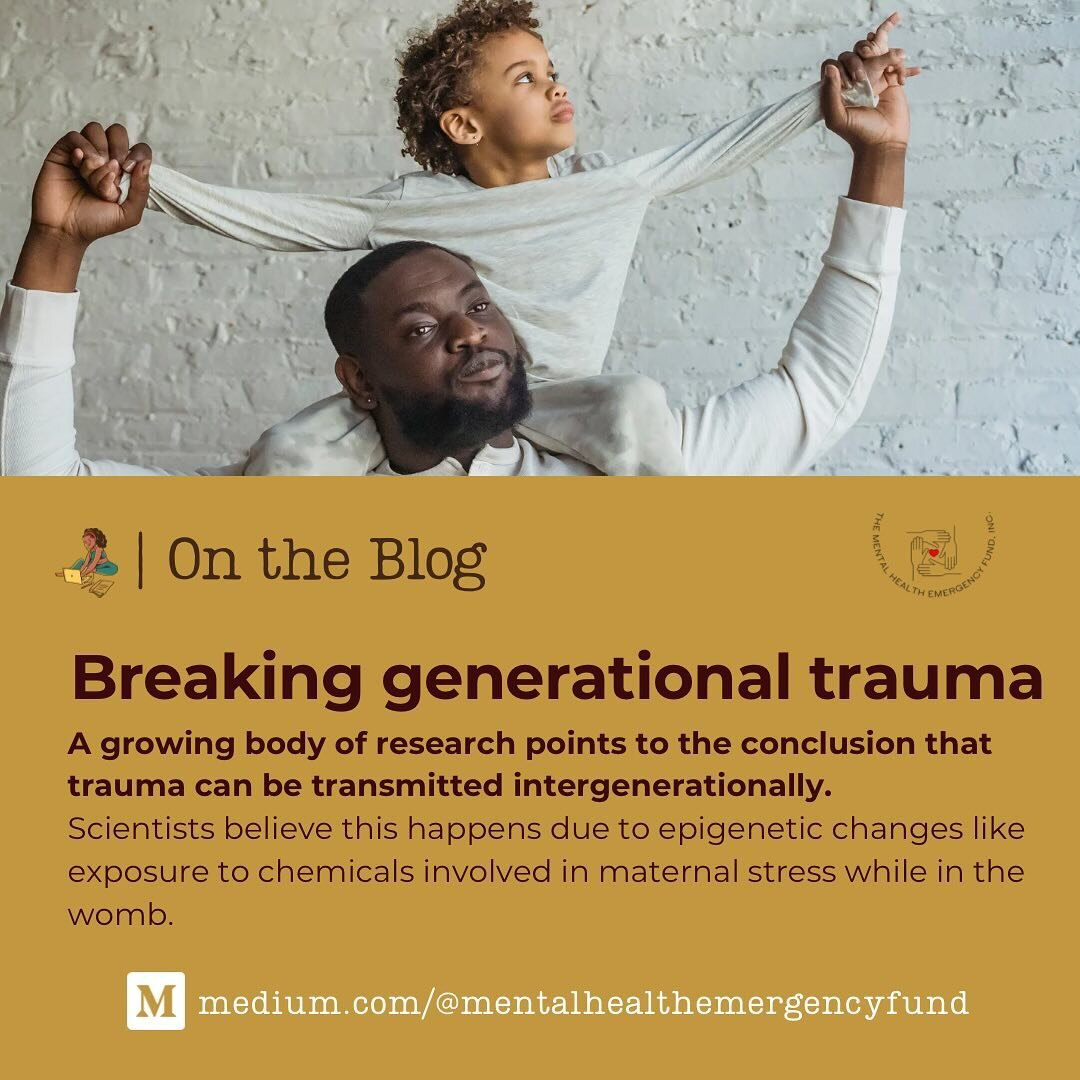 #OnTheBlog✍🏾

#GenerationalTrauma&hellip;. Let&rsquo;s talk about it&hellip;

A growing body of research points to the conclusion that trauma can be transmitted intergenerationally. 

Scientists believe this happens due to epigenetic changes like ex