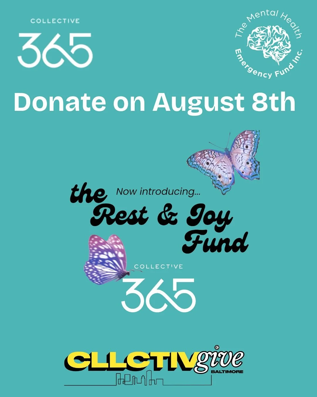 Today is CLLCTIVGIVE! Swipe to see all the initiatives you can support at The Mental Health Emergency Fund! Link in bio