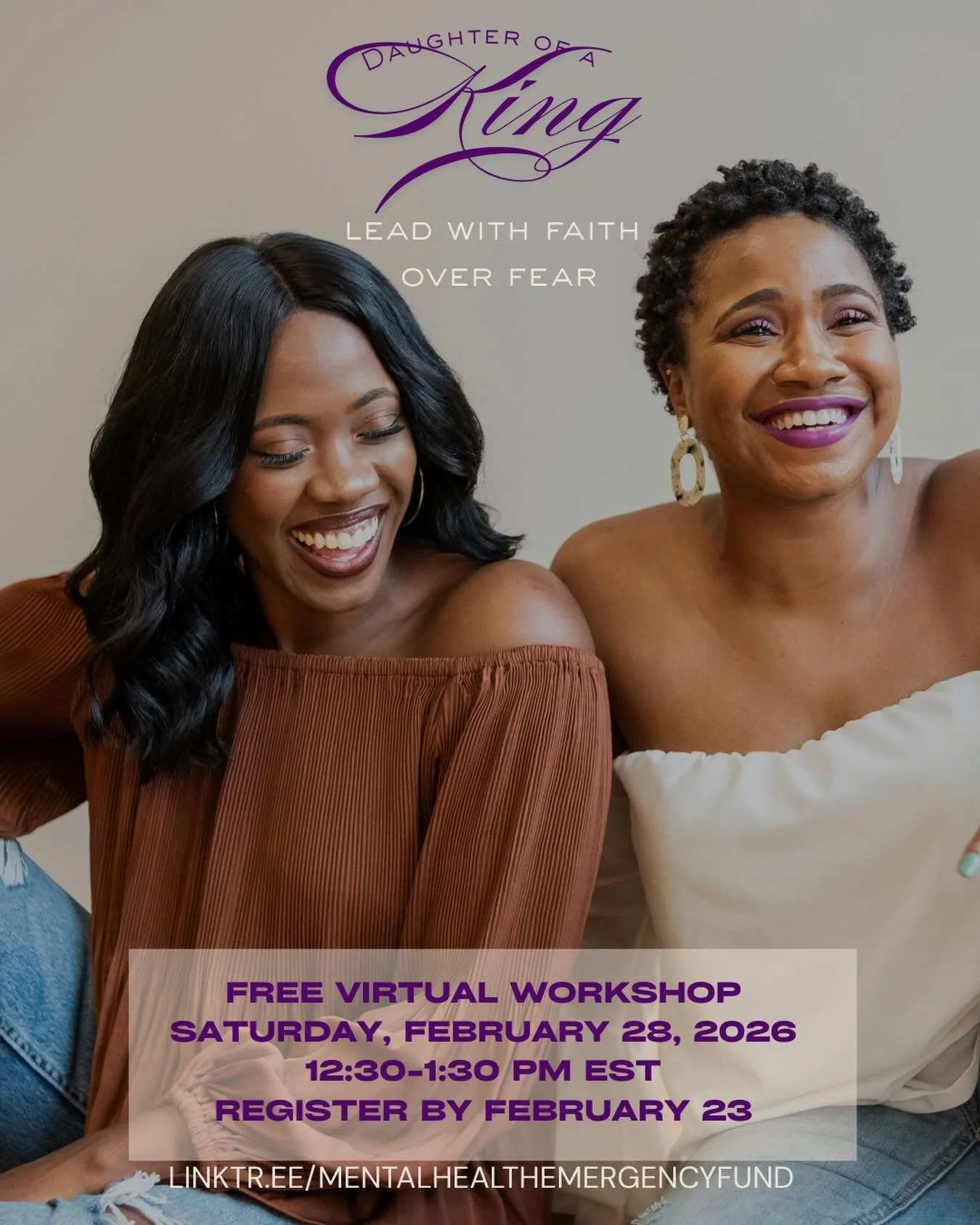 Our Founder @jessicasmithmedia is currently a graduate intern under supervision at @thebuisefoundation 

She&rsquo;ll be hosting her first free workshop &ldquo;Daughter of a King: Lead with Faith over Fear&rdquo; on Saturday, February 28th at 12:20 p