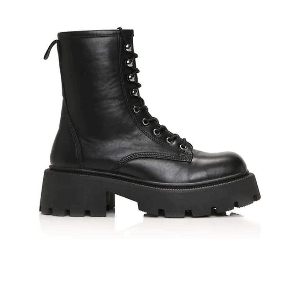 9. Black Chunky Lace Up Ankle Boots From I Saw It First, £35