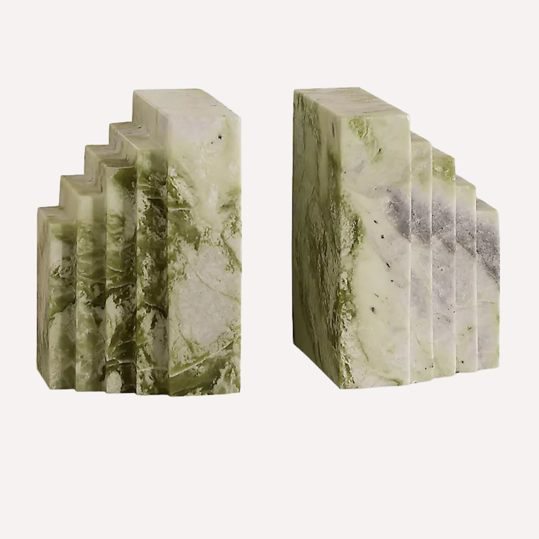 Soho Lola Step-Silhouette Marble Book-Ends from Selfridges, £195