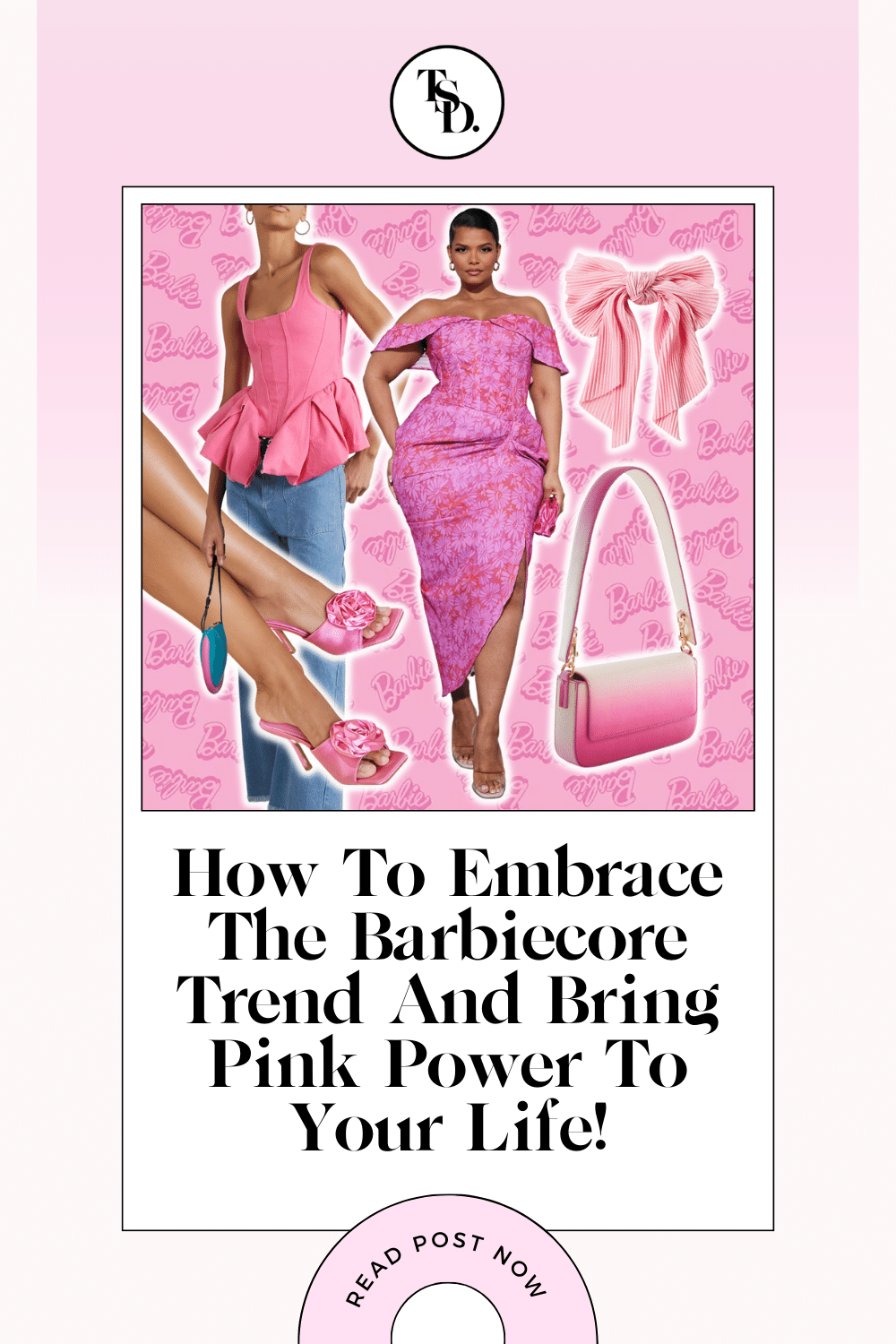 Illustration Barbiecore Aesthetic Trend. Pin for Pinterest.png