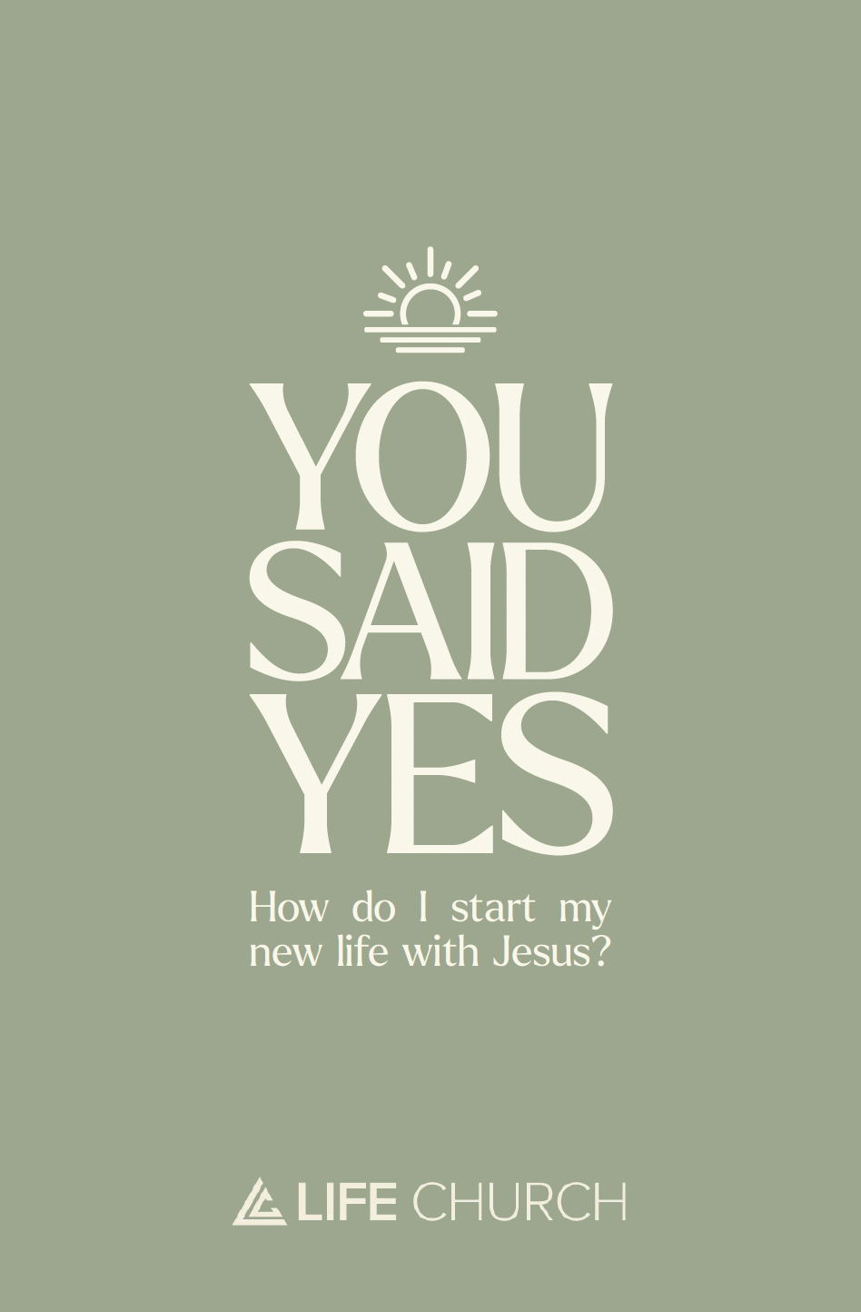 You Said Yes Booklet