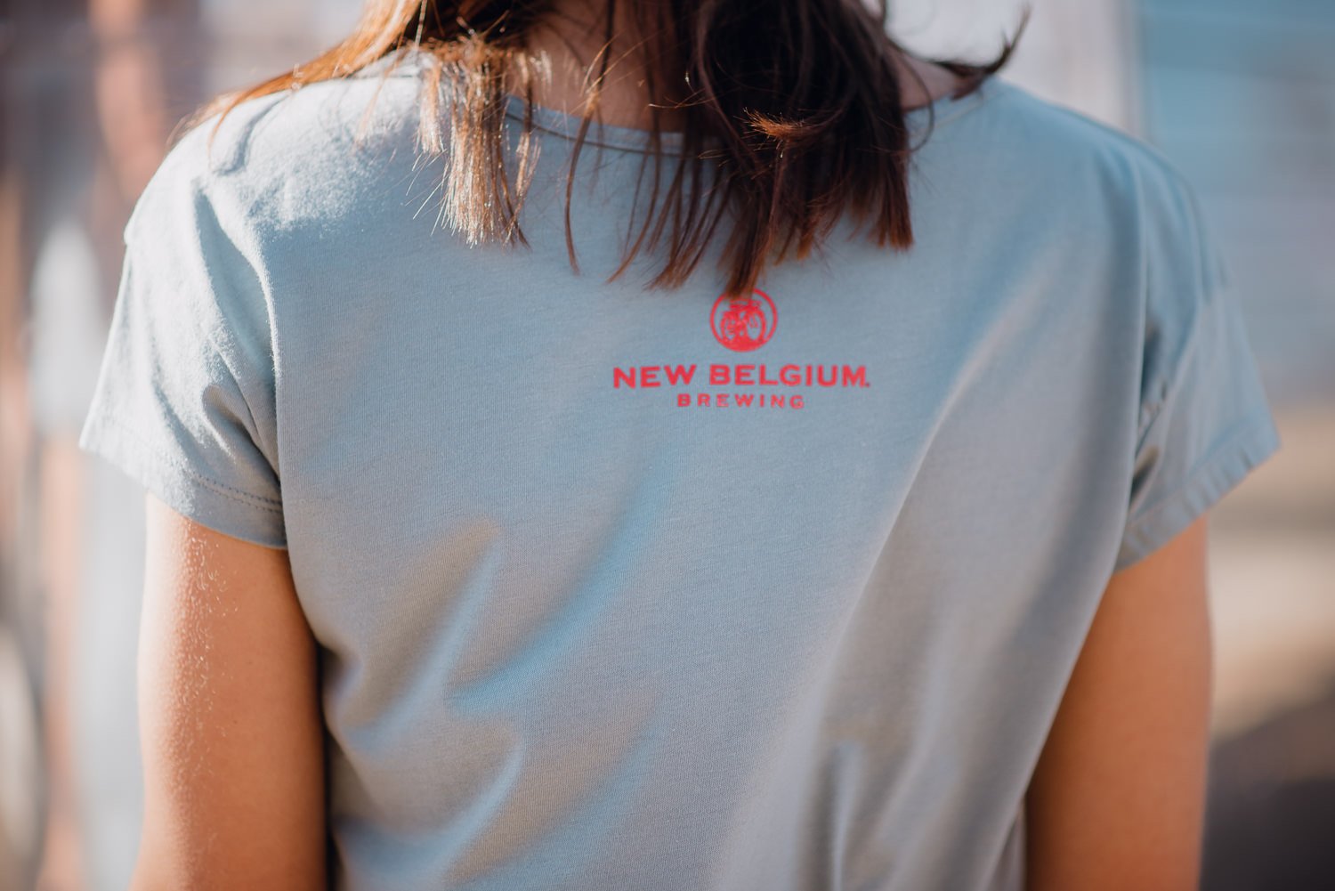 Brand Photography of New Belgium Brewing Company - lifestyle portrait tshirt