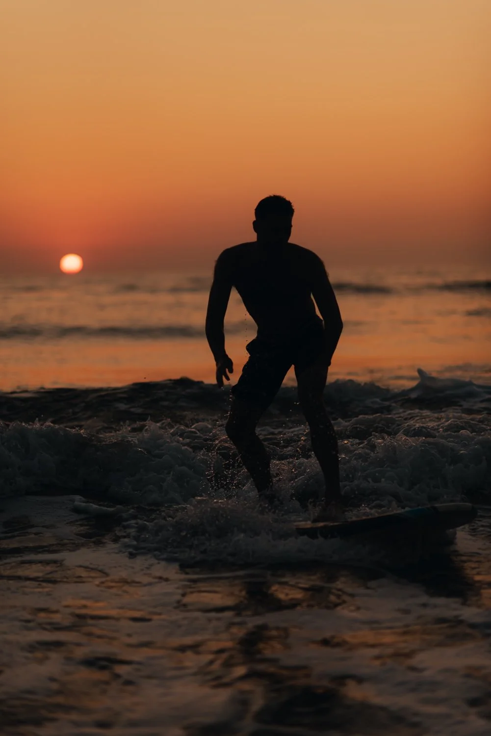 Professional adventure photography in San Diego, California - surfing portrait near blacks beach