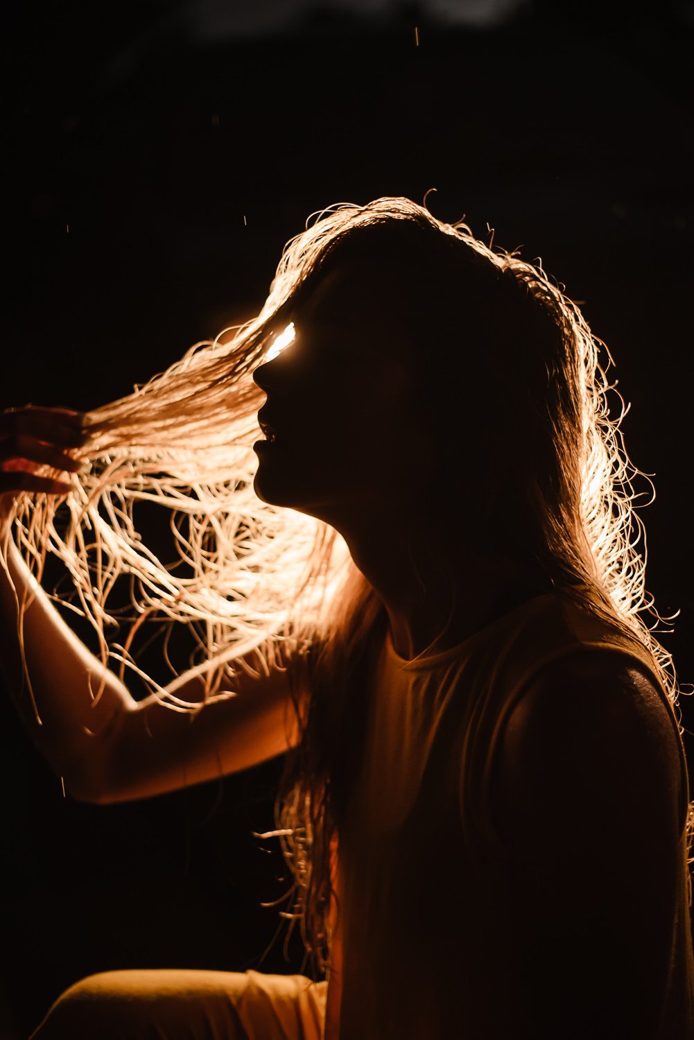 Professional creative portrait photography in Colorado Springs, Colorado - moody rainy portraits of Edee