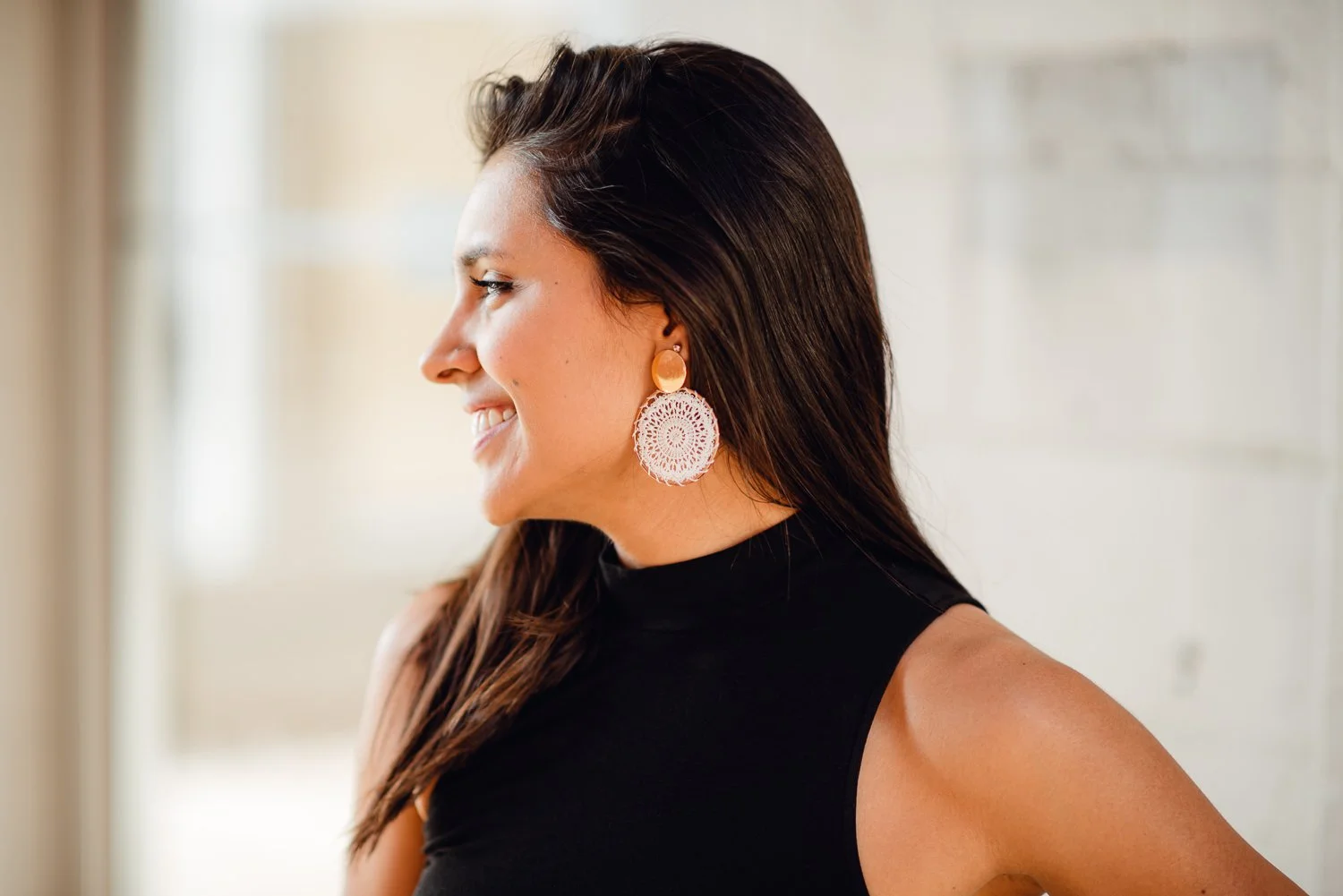 Professional product photography for Shine Artisanal jewelry in Littleton, Colorado - Lifestyle portrait