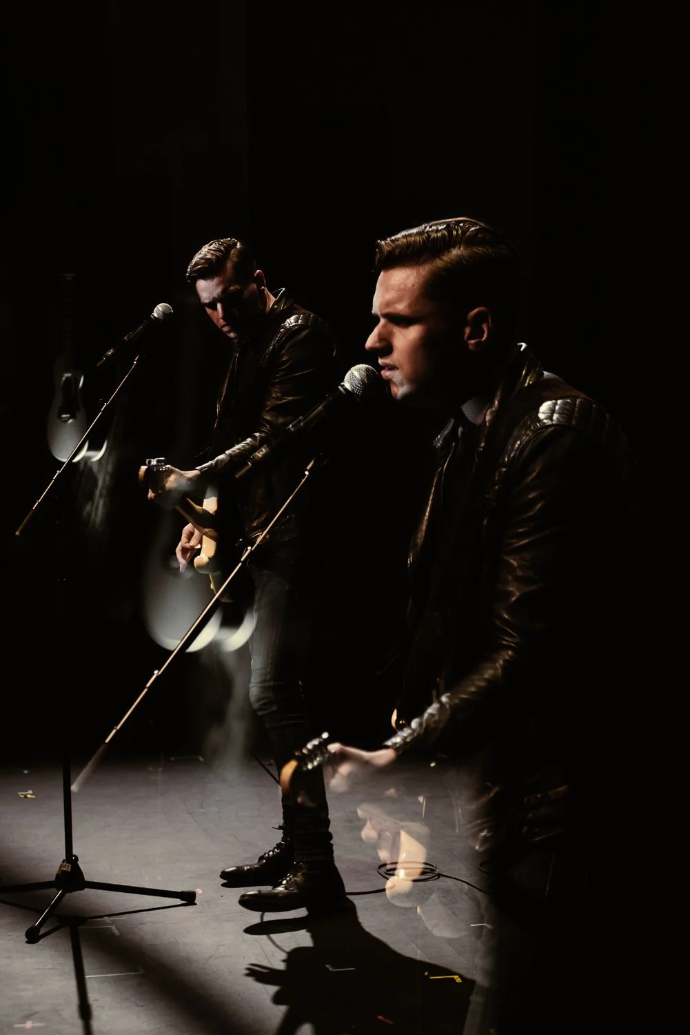 Professional portrait photography - double exposure photo