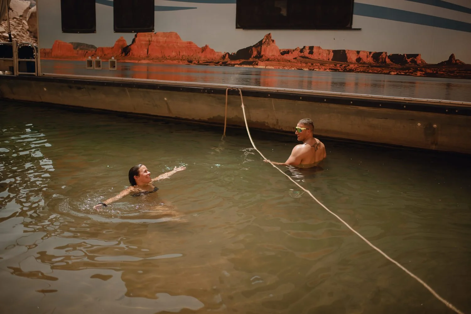 Professional adventure photography at Lake Powell, Utah - lifestyle portrait