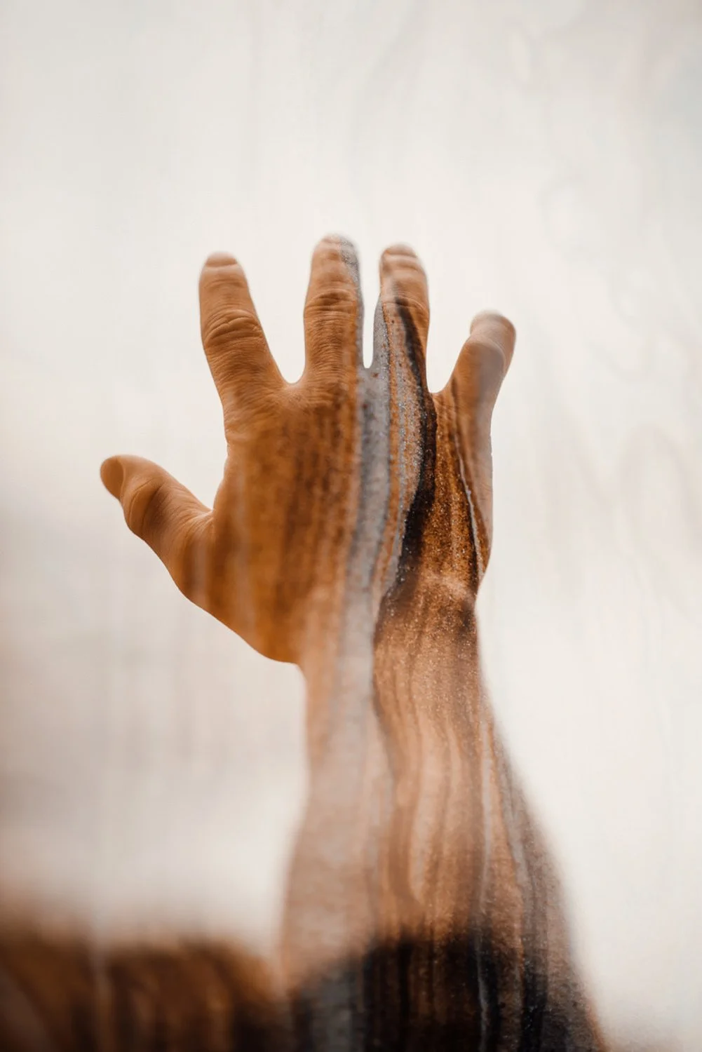 Professional portrait photography - double exposure photo