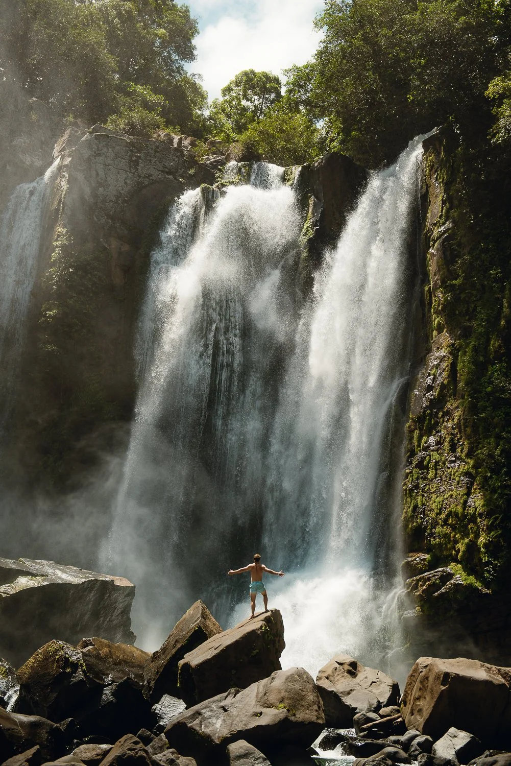 Travel photography of Nuayaca Falls in Uvita, Costa Rica