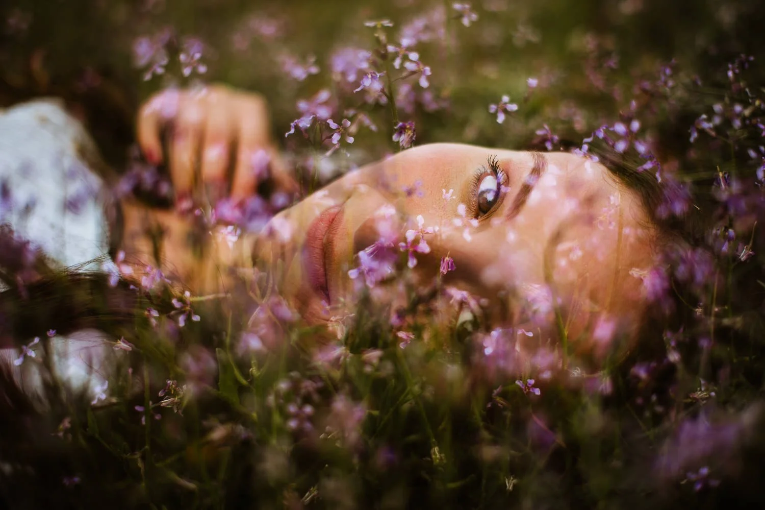 Professional portrait photography - double exposure photo