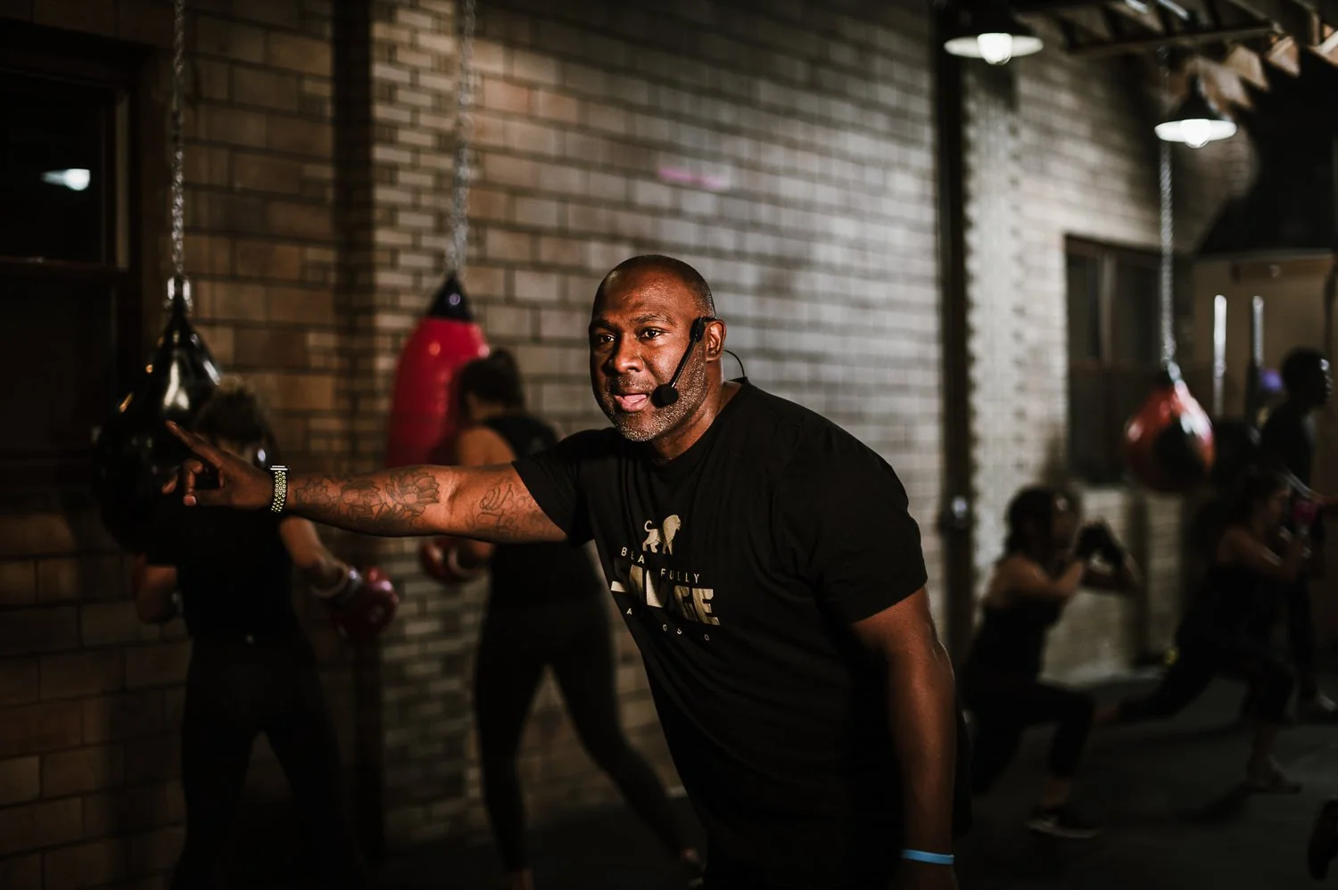 Lifestyle photograph of Beautifully Savage boutique boxing gym in Fort Collins, Colorado