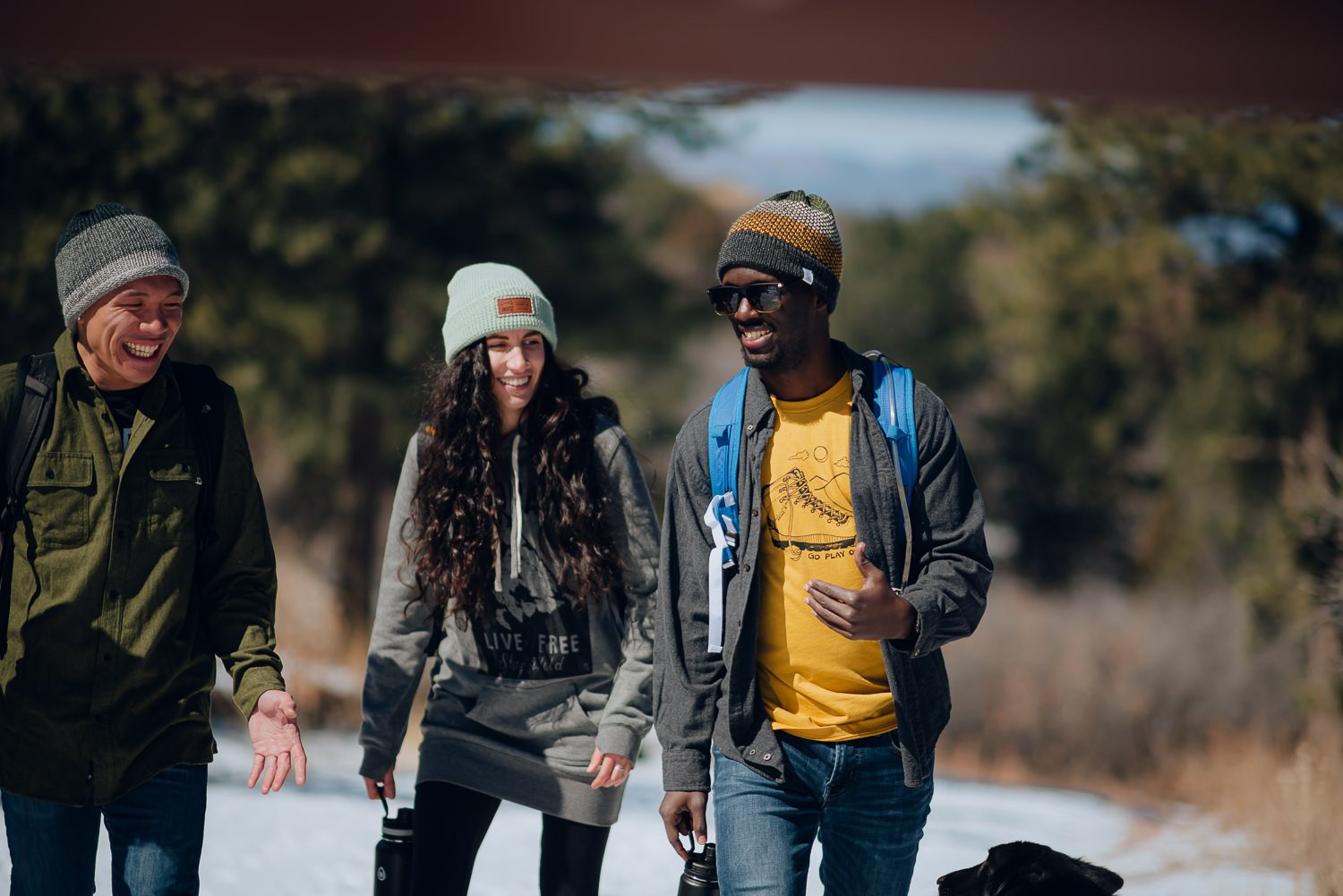 Professional lifestyle photography in the snowy mountains in Colorado Springs, Colorado