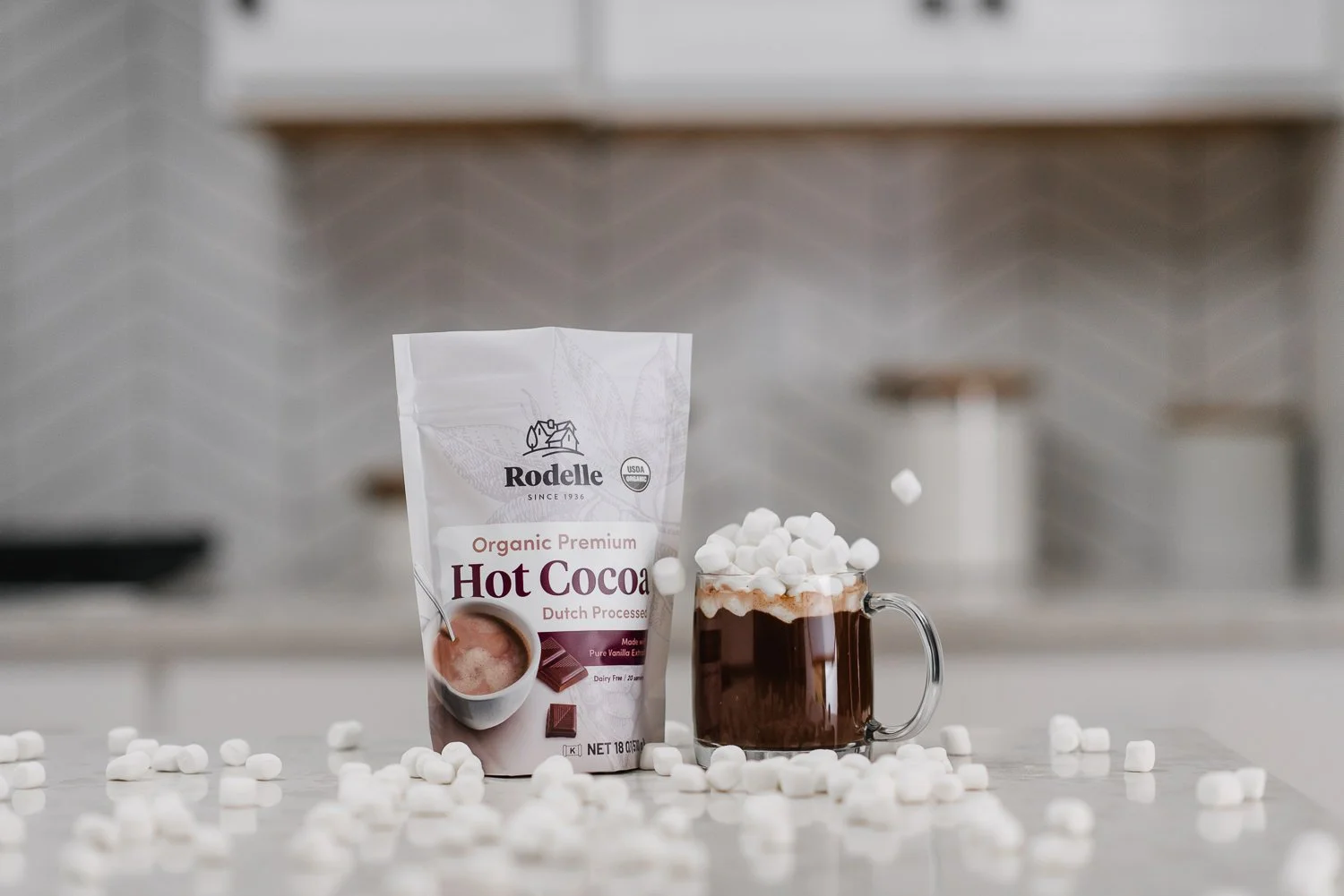 Professional product branding photography for Rodelle Vanilla in northern Colorado - Lifestyle photography hot chocolate