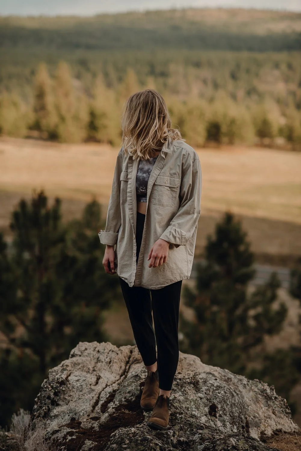 Professional adventure photography in Spokane, Washington - lifestyle portrait rock climbing