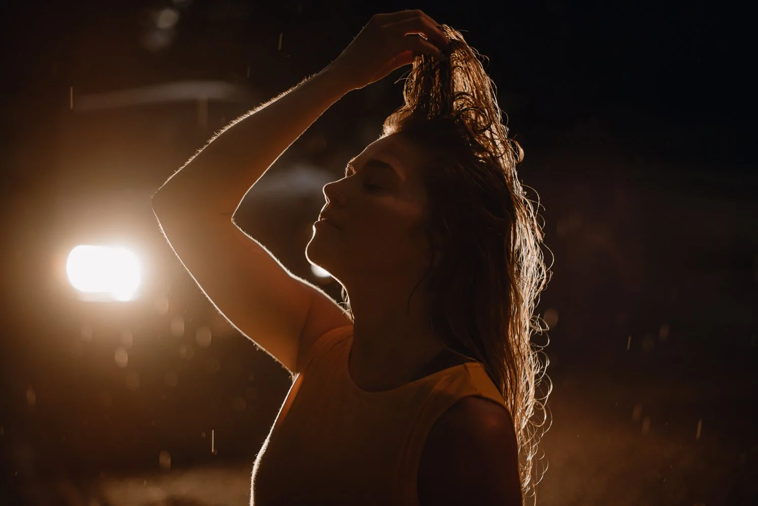 Professional creative portrait photography in Colorado Springs, Colorado - moody rainy portraits of Edee