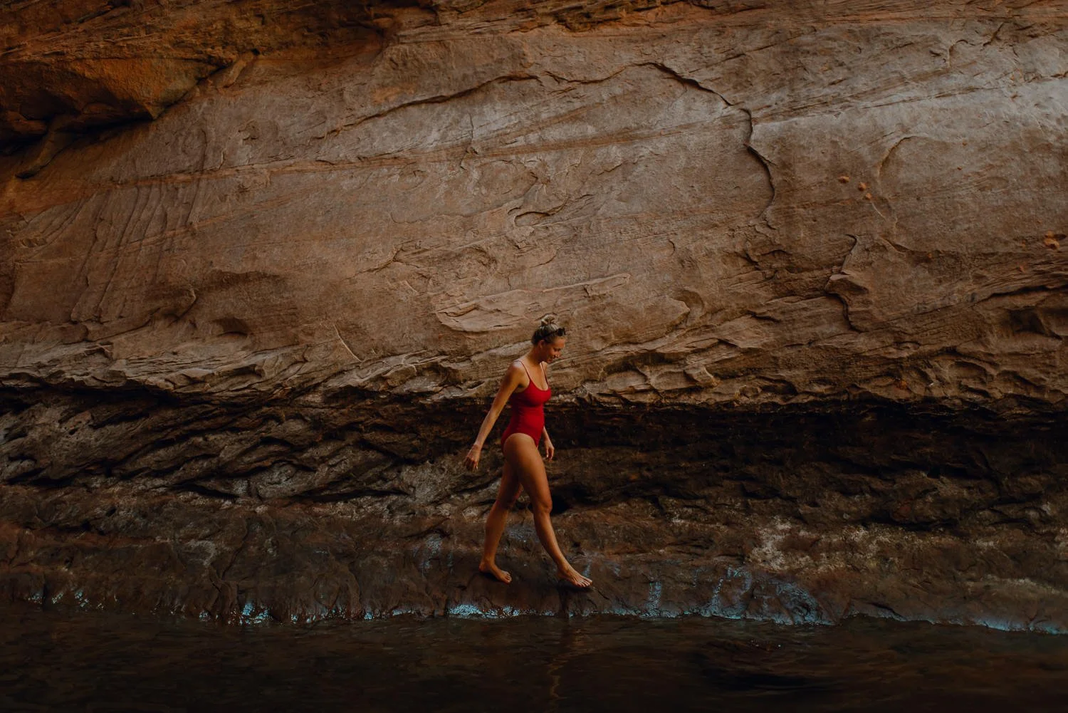 Professional adventure photography at Lake Powell, Utah - lifestyle portrait