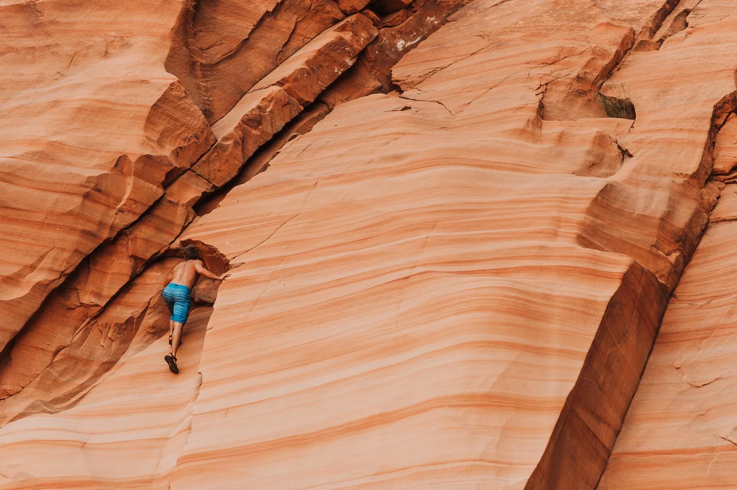 Professional adventure photography at Lake Powell, Utah - lifestyle portrait
