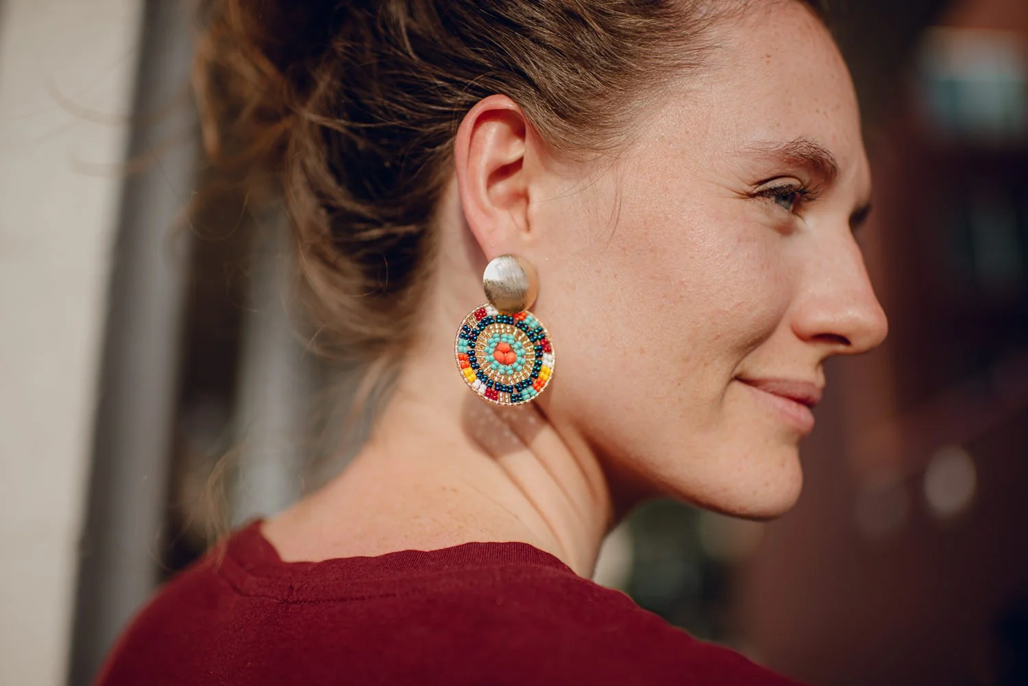 Professional product photography for Shine Artisanal jewelry in Littleton, Colorado - Lifestyle portrait