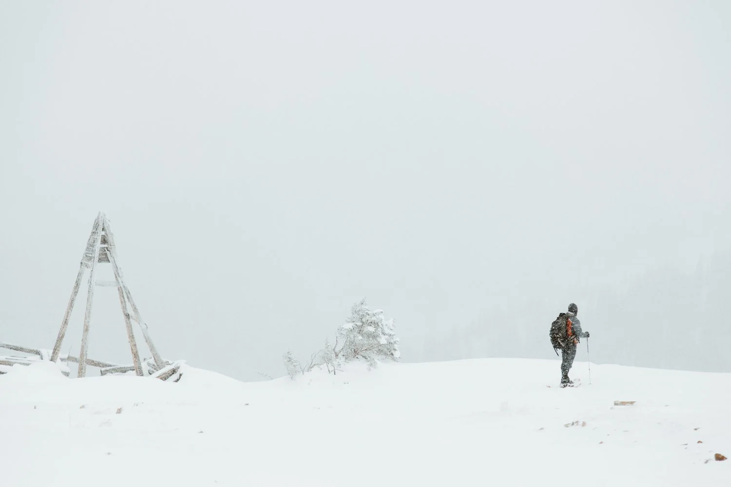 Adventure photography near Breckenridge, Colorado - snowshoeing winter hut trip