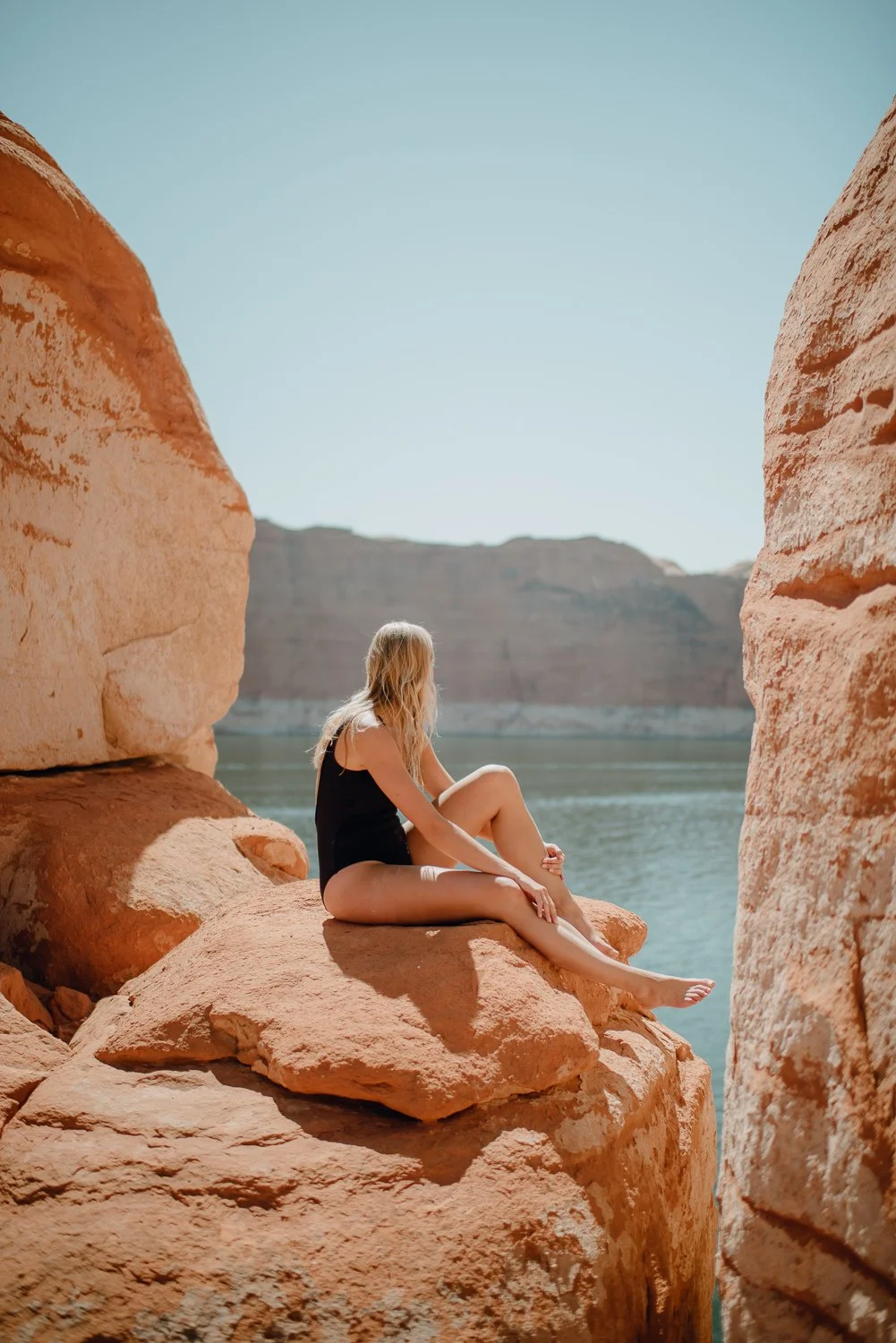 Professional adventure photography at Lake Powell, Utah - lifestyle portrait
