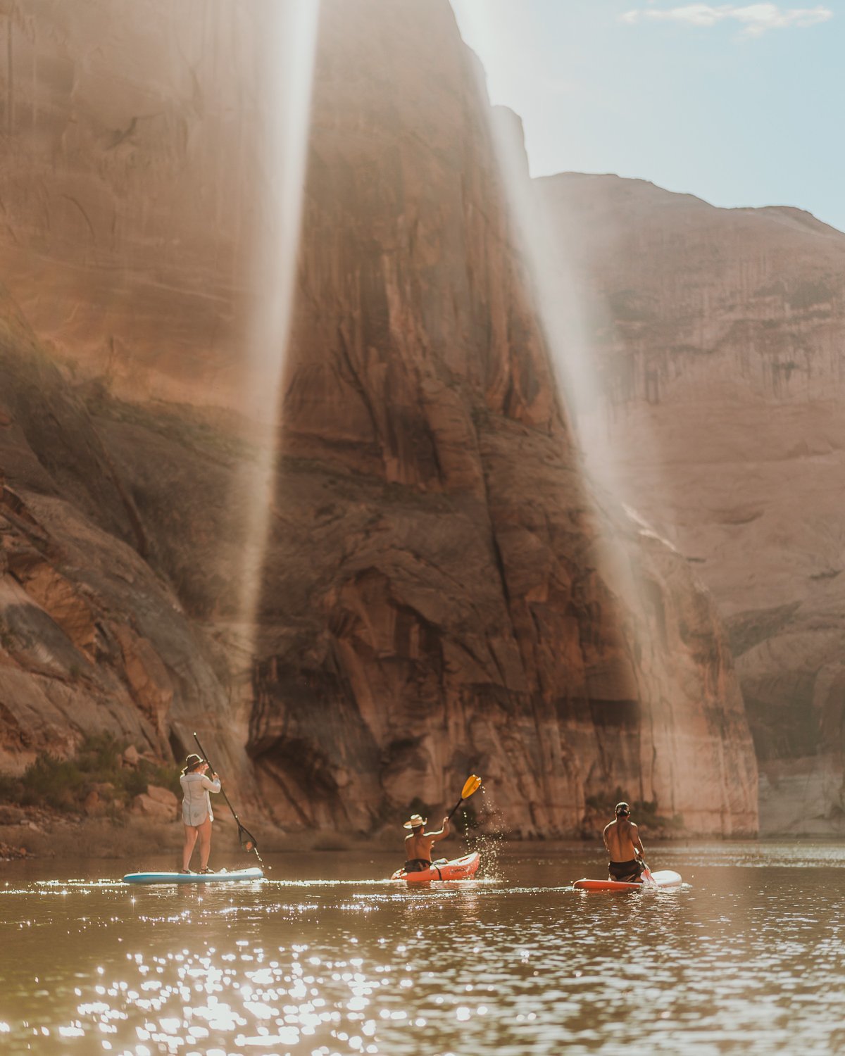 Professional adventure photography at Lake Powell, Utah - lifestyle portrait