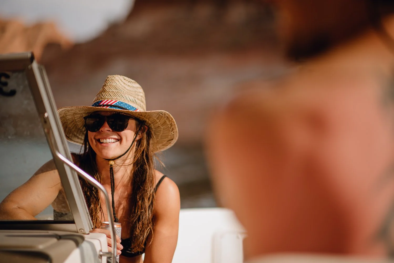 Professional adventure photography at Lake Powell, Utah - lifestyle portrait