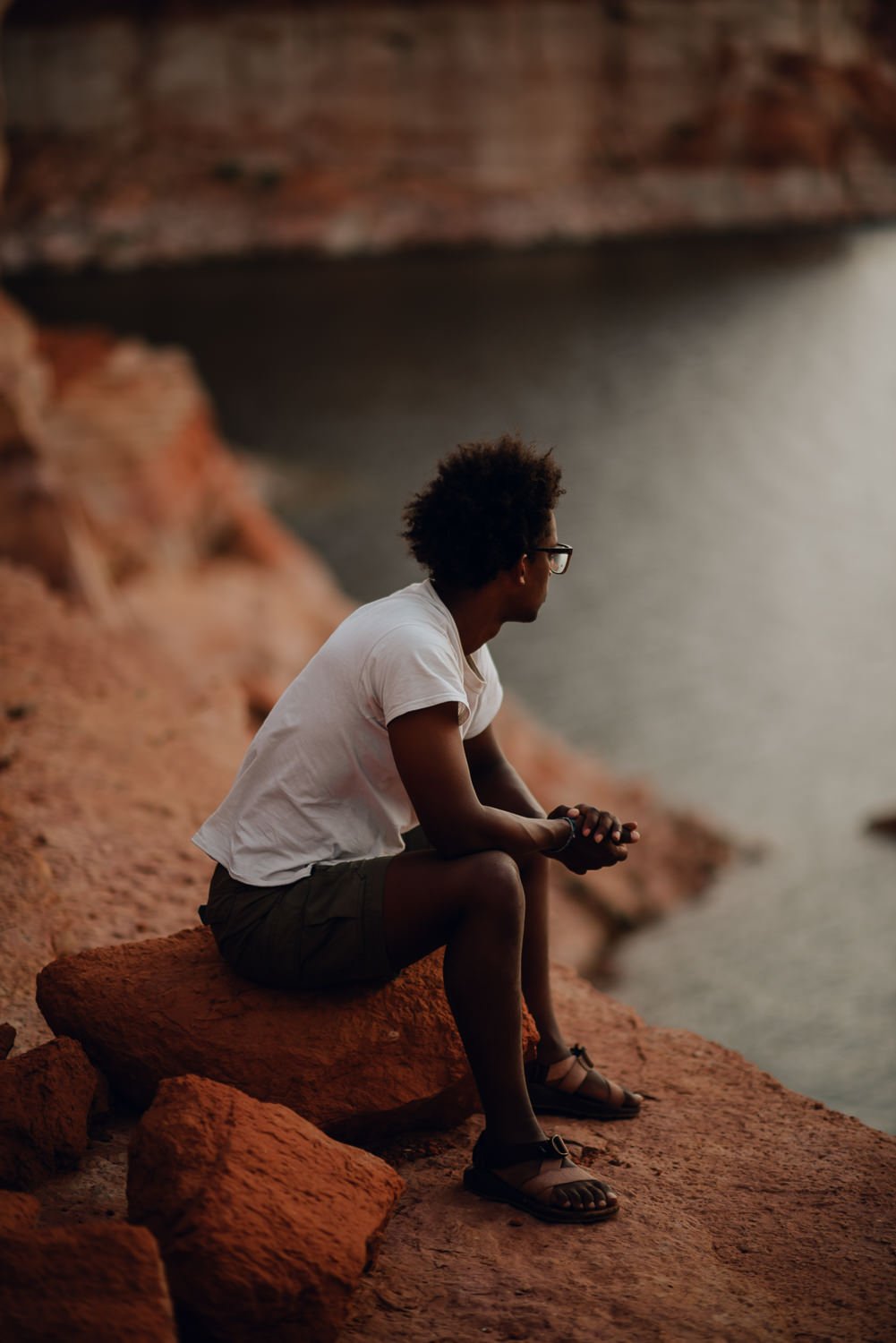 Professional adventure photography at Lake Powell, Utah - lifestyle portrait