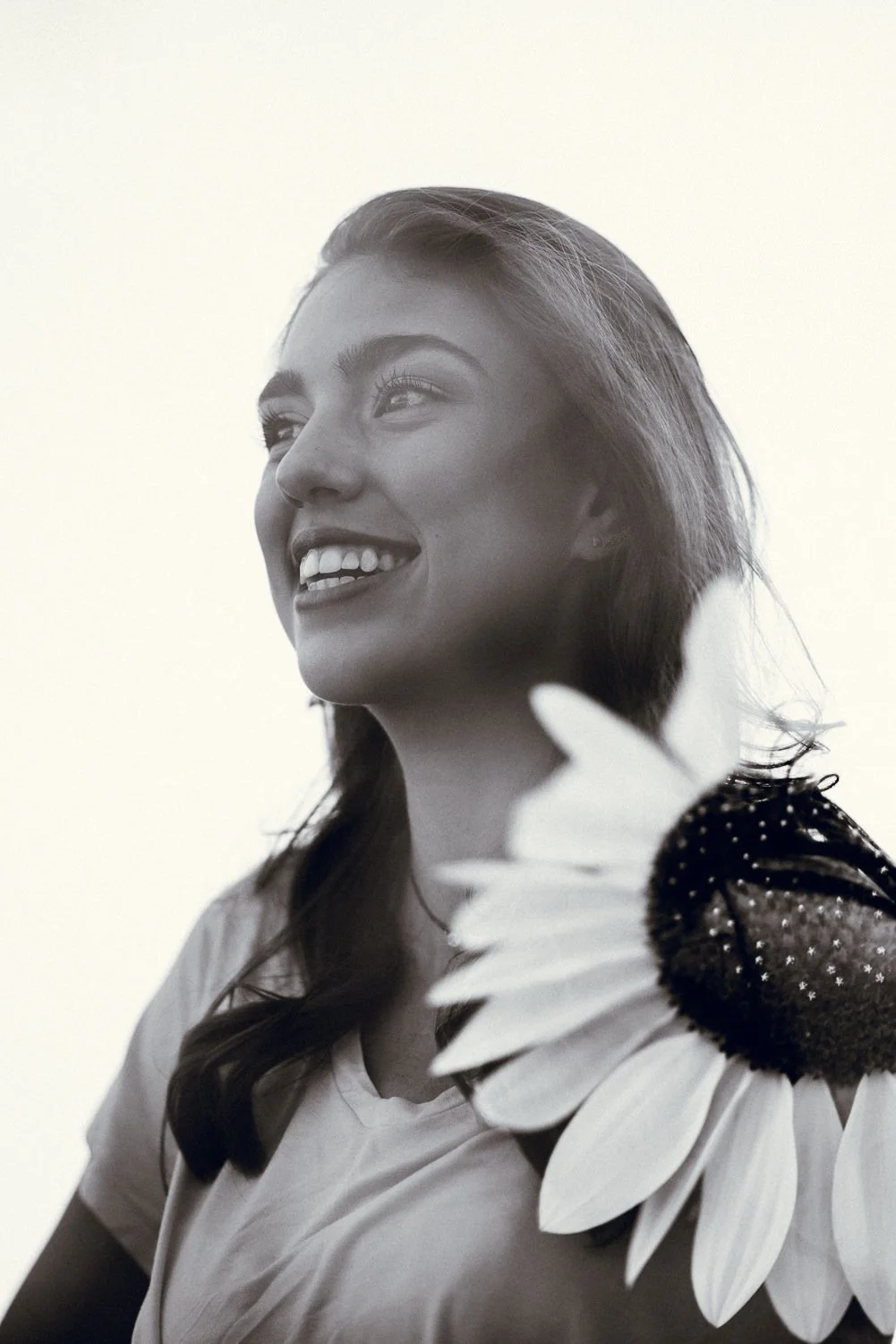 Professional portrait photography - double exposure photo