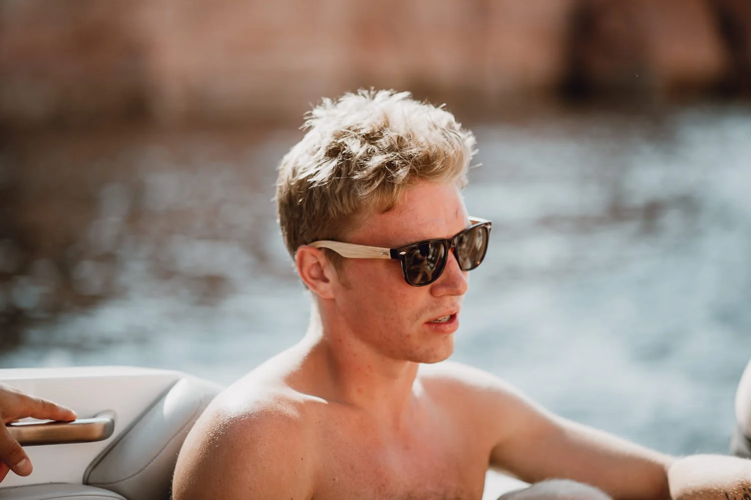 Professional adventure photography at Lake Powell, Utah - lifestyle portrait