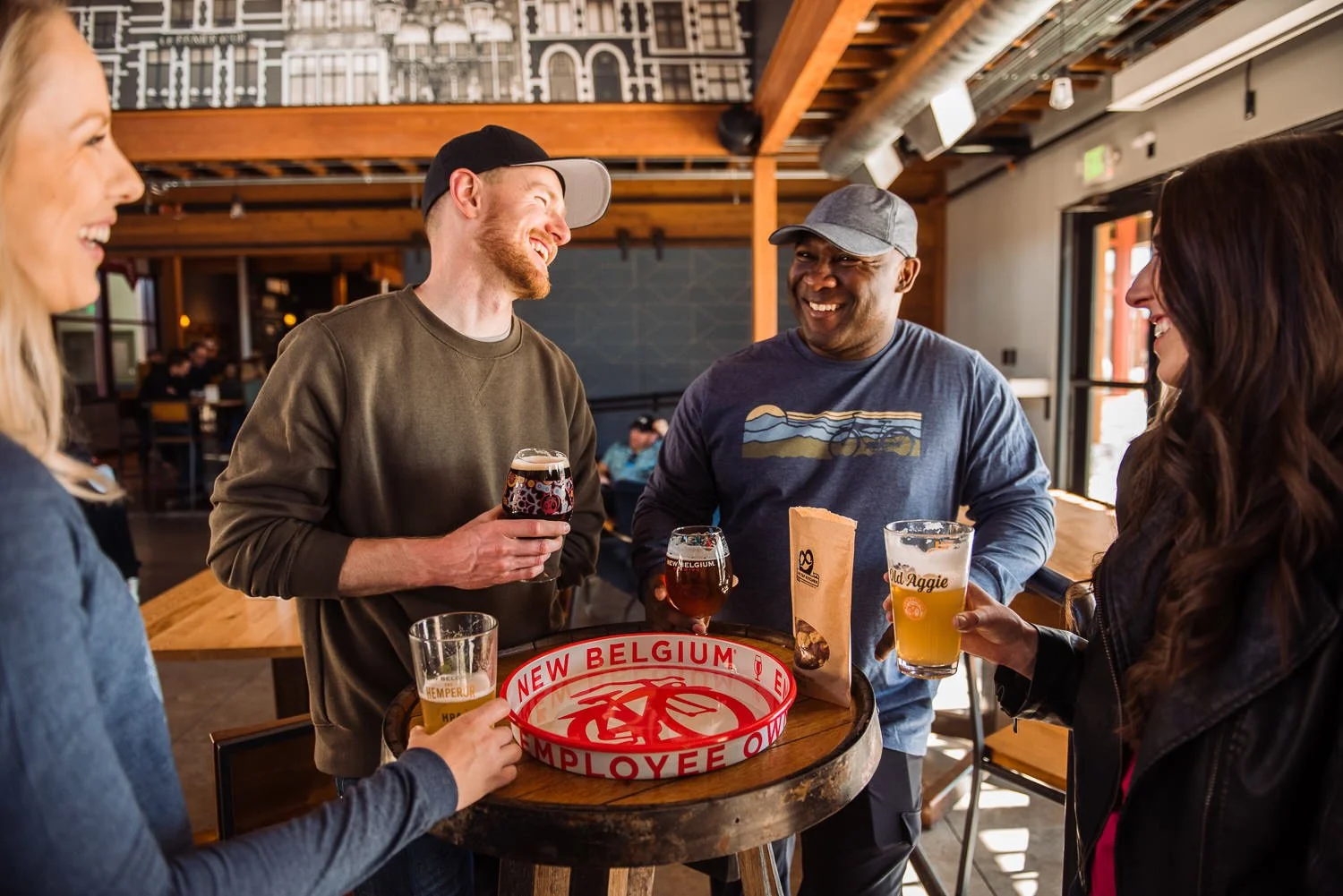 Brand Photography of New Belgium Brewing Company - lifestyle portrait beer product