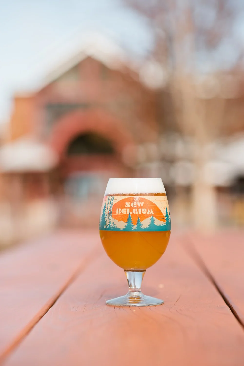 Brand Photography of New Belgium Brewing Company - beer glass product