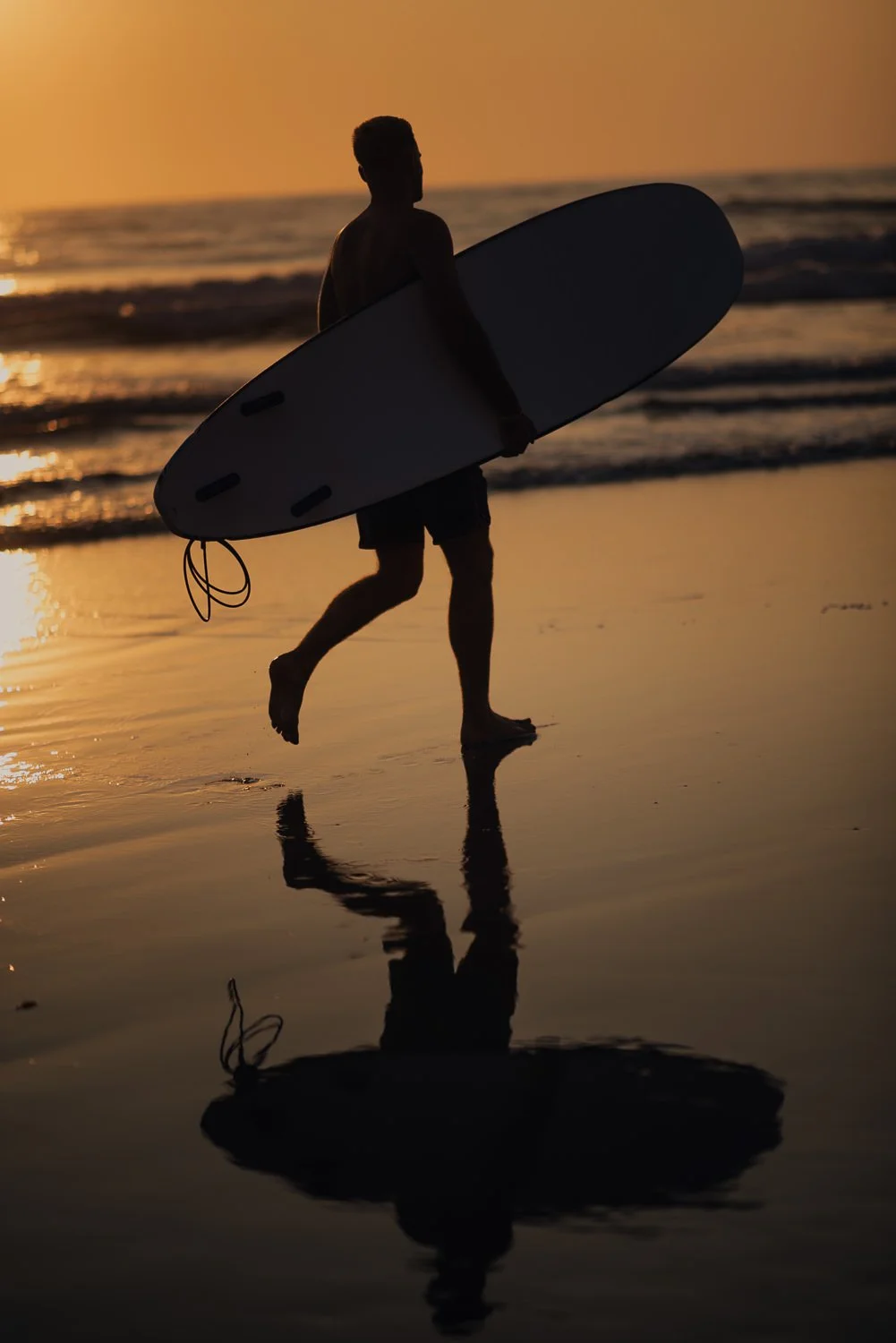 Professional adventure photography in San Diego, California - surfing portrait near blacks beach