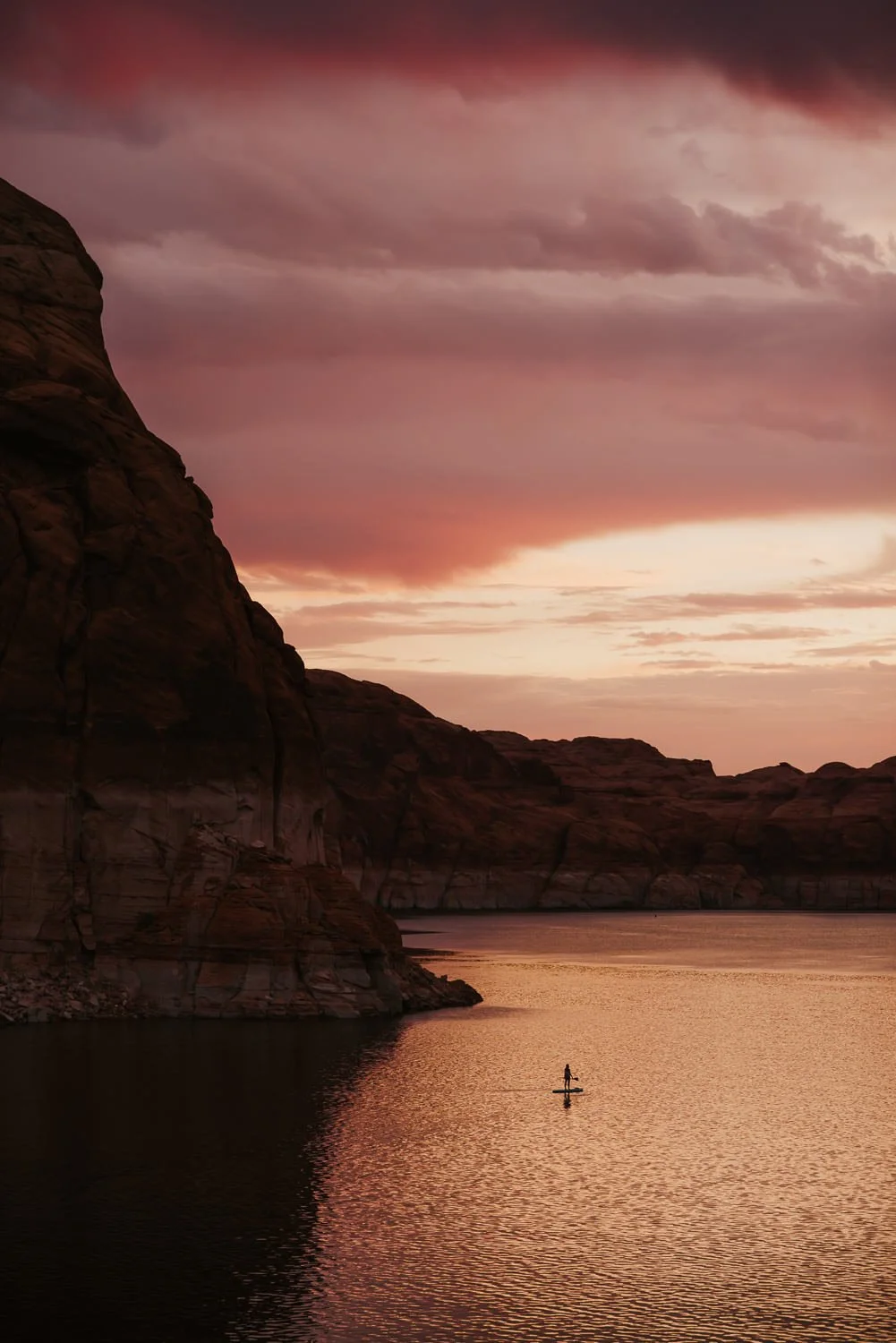 Professional adventure photography at Lake Powell, Utah - lifestyle portrait