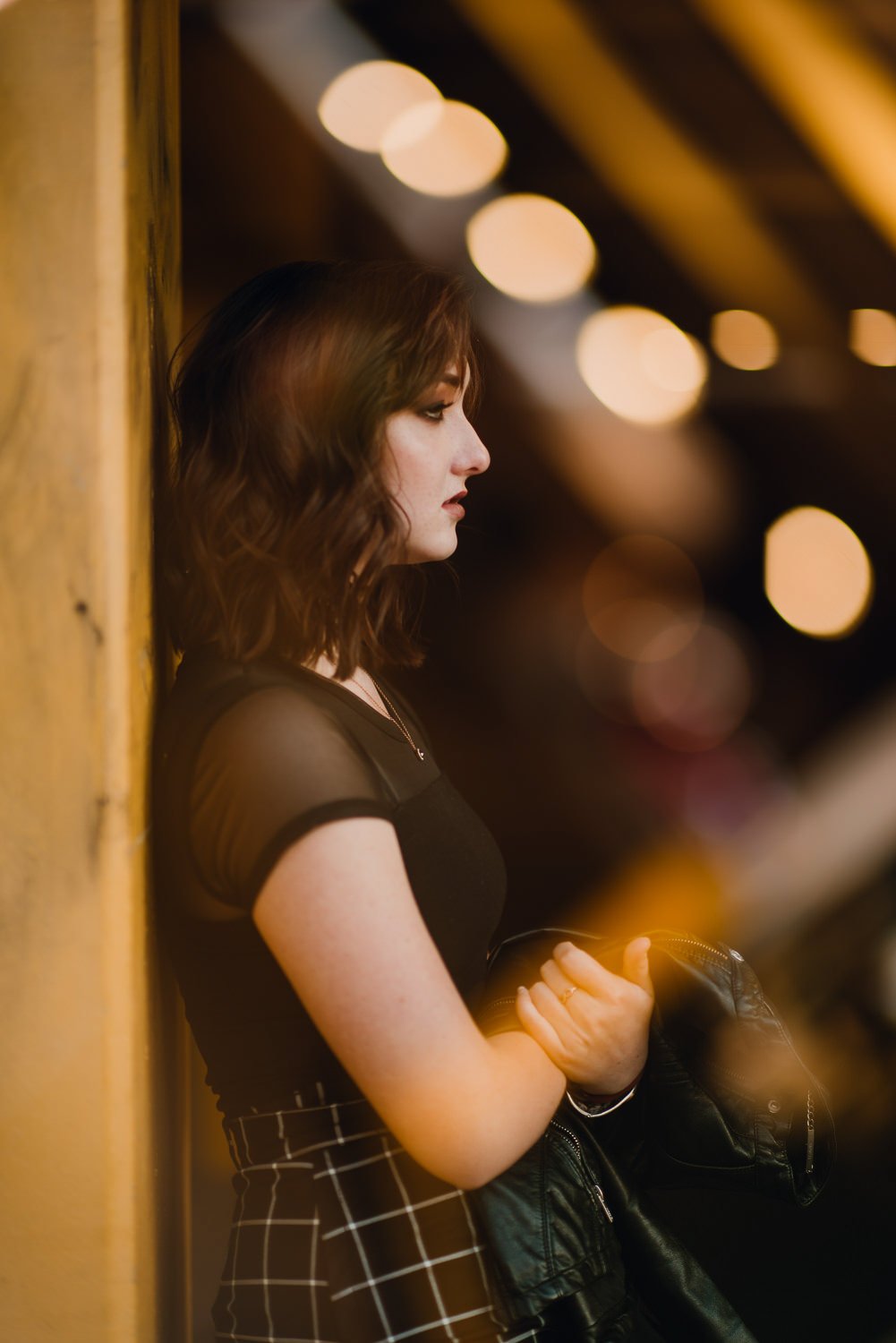 Professional portrait photography - double exposure photo