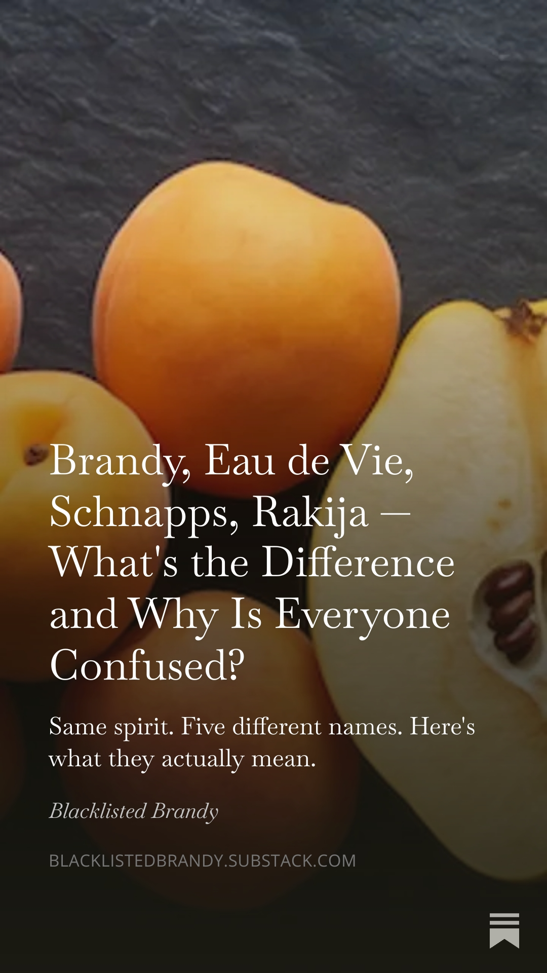 Brandy, Eau de Vie, Schnaps, Rakija — What's the Difference?