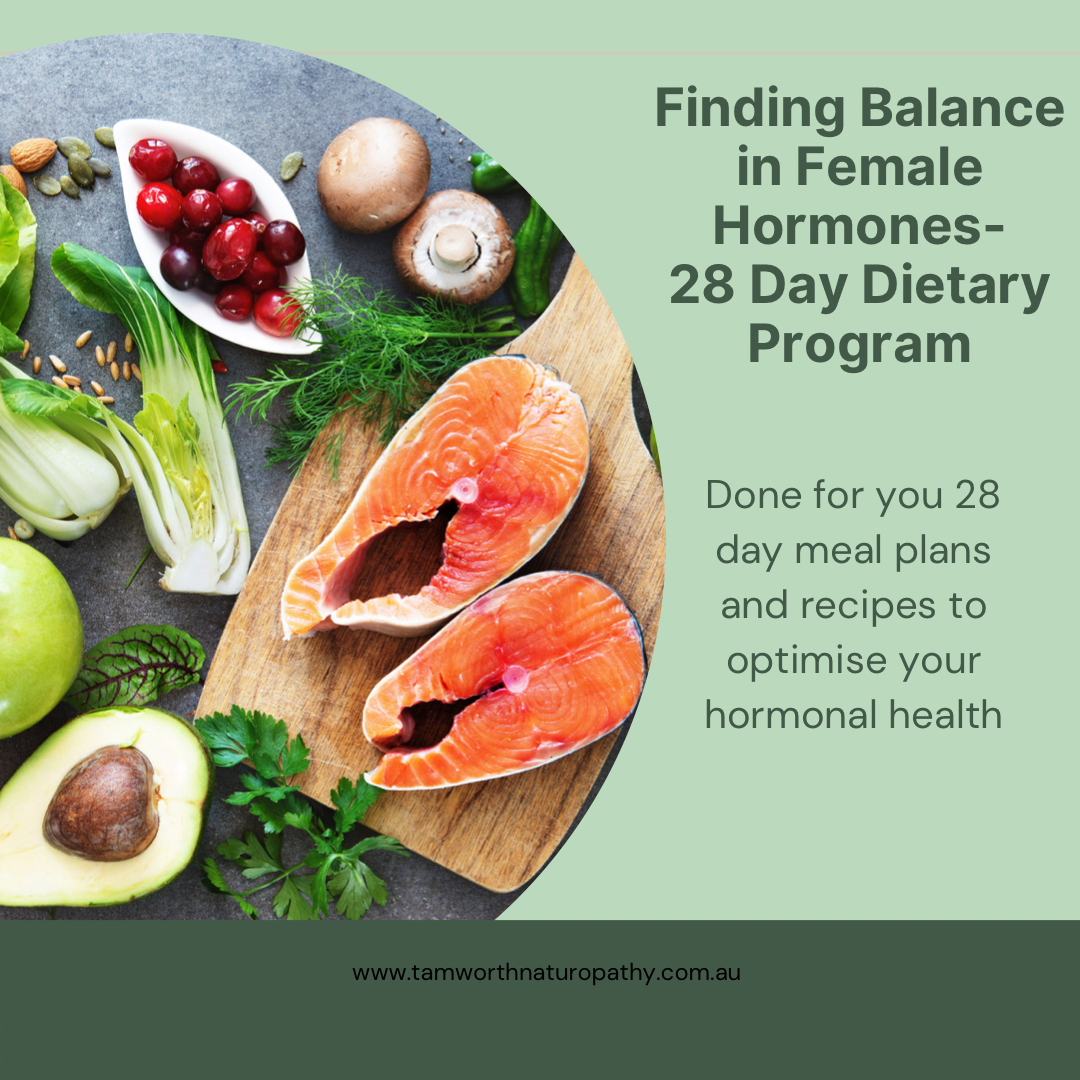 Finding Balance In Female Hormonal Conditions- 28 Day Dietary Program —  Jayne Sharpham Naturopathics