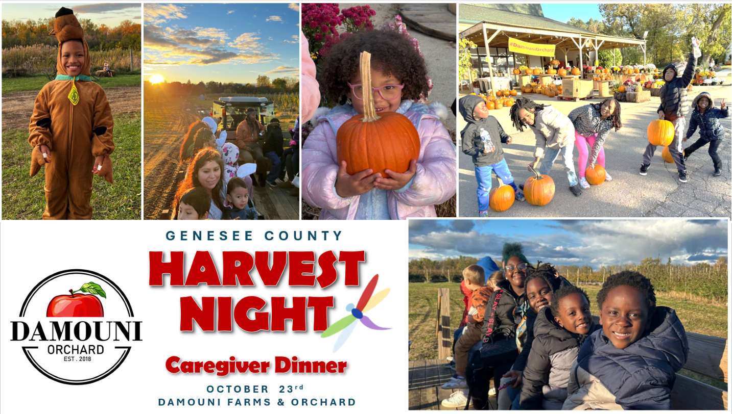 OCTOBER: Caregiver Dinner Genesee County Harvest Night at Doumani Orchard