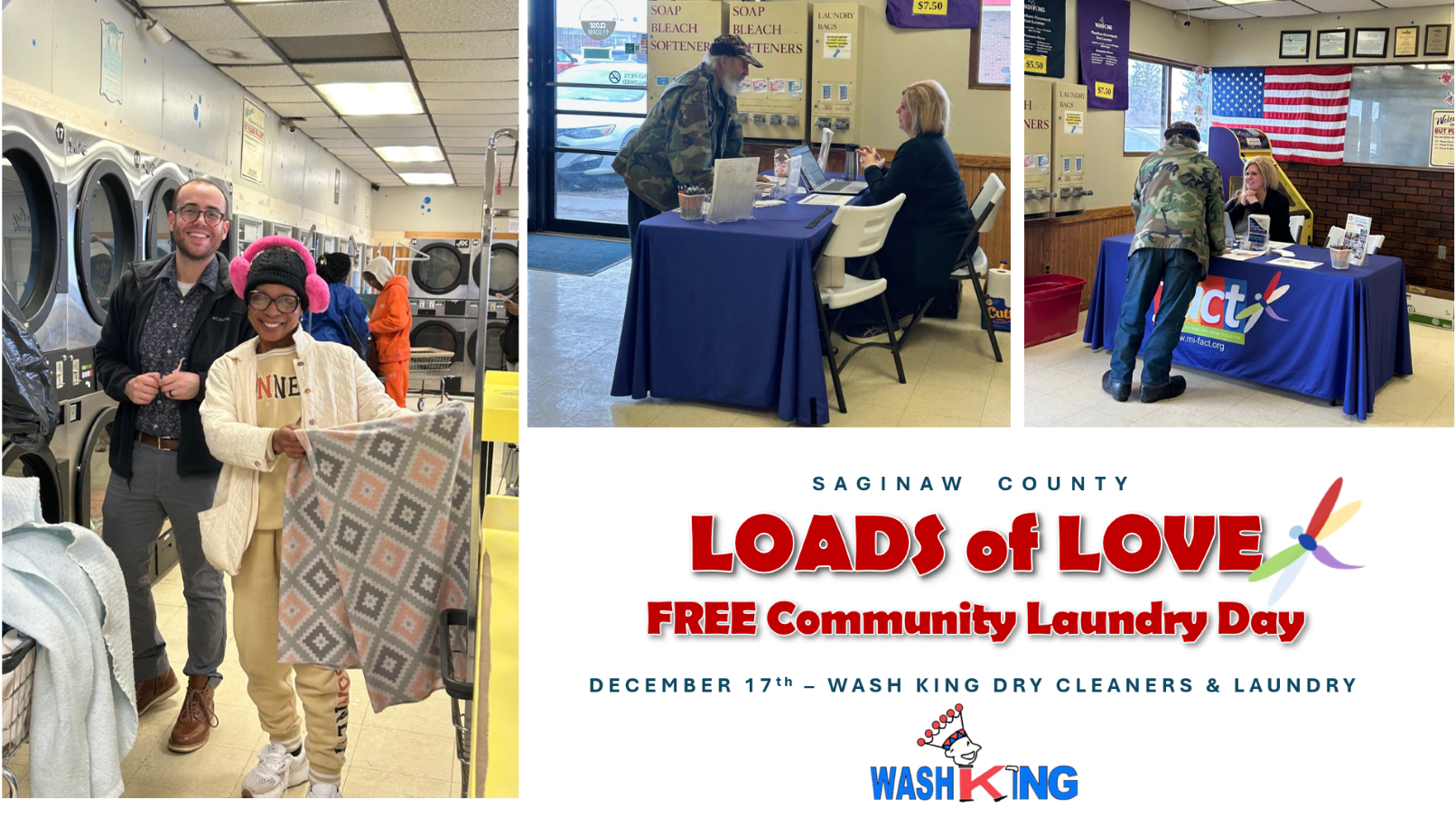 DECEMBER: Loads of&nbsp;Love FREE Laundry Day Saginaw County